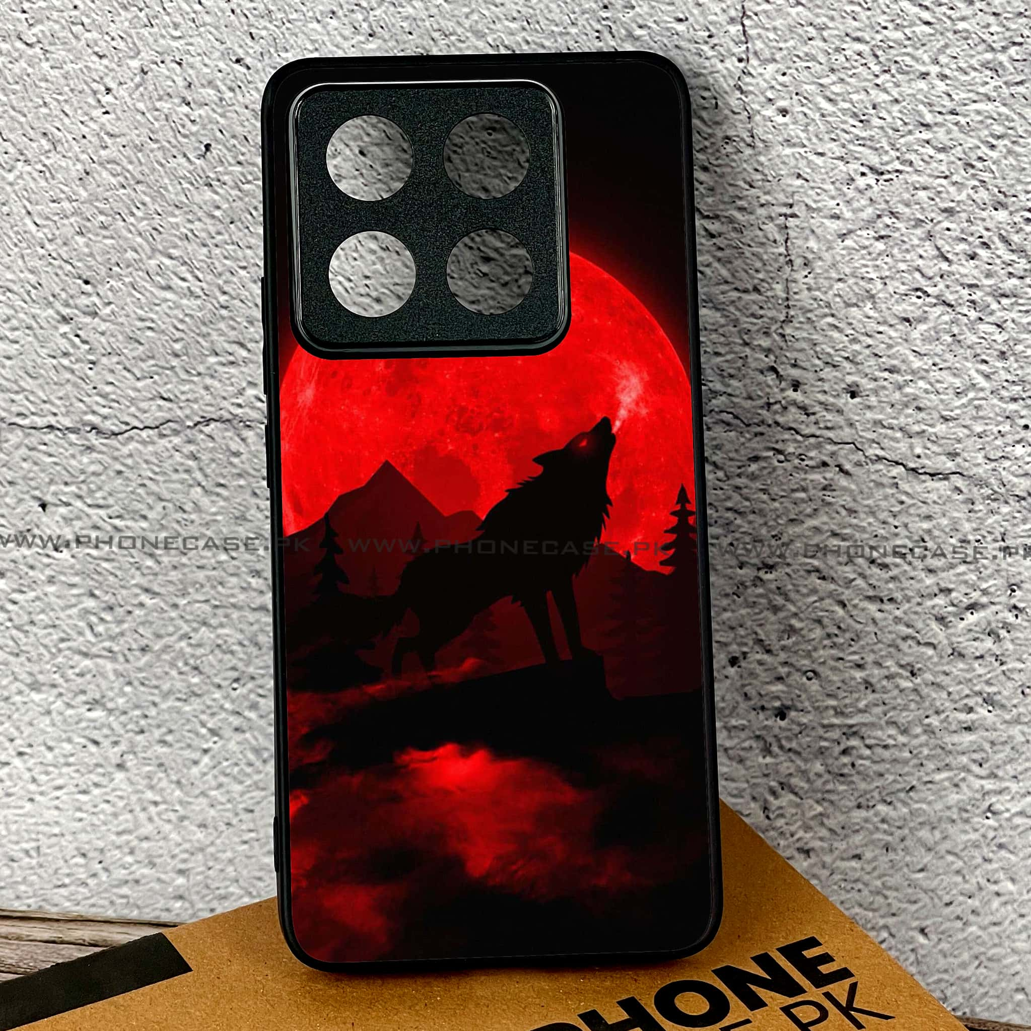 Xiaomi 14T Pro - Wolf Series - Premium Printed Glass soft Bumper shock Proof Case