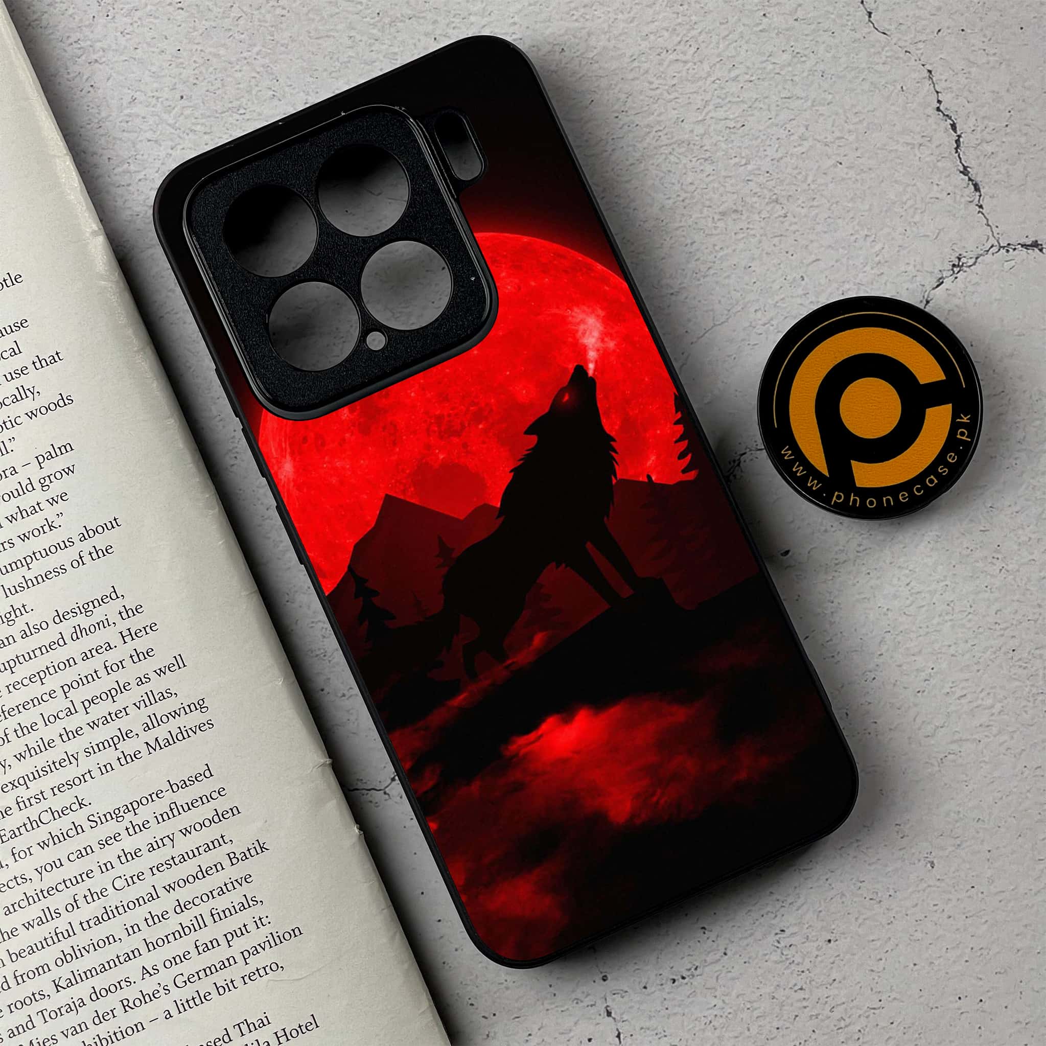 Xiaomi 15 - Wolf Series - Premium Metal Printed soft Bumper shock Proof Case