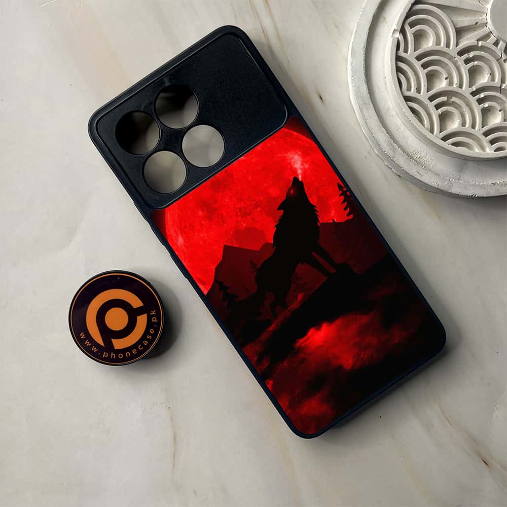 Xiaomi Poco F6 Pro - Wolf Series - Premium Metal Printed soft Bumper shock Proof Case