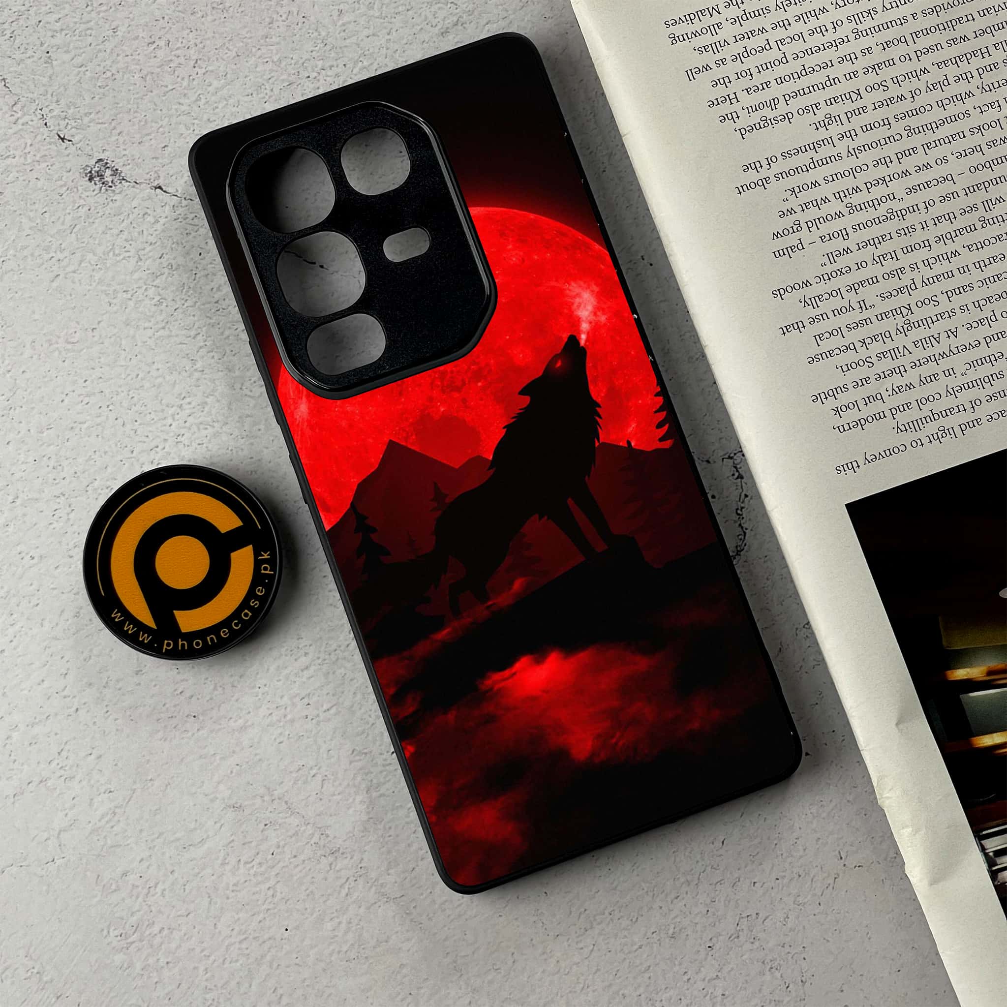 Infinix Note 50 - Wolf Series - Premium Metal Printed Soft Bumper Shockproof Case