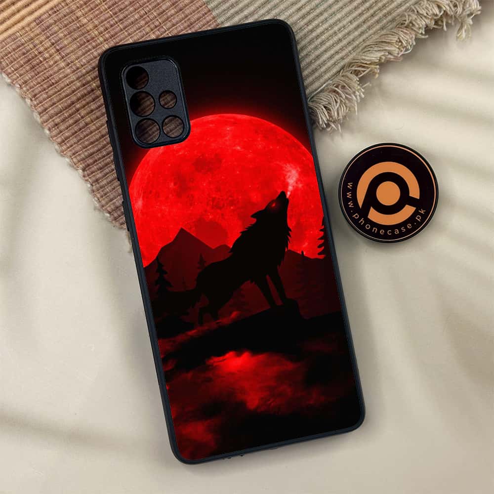 Samsung Galaxy A71 -  Wolf Series - Premium Metal Printed soft Bumper shock Proof Case