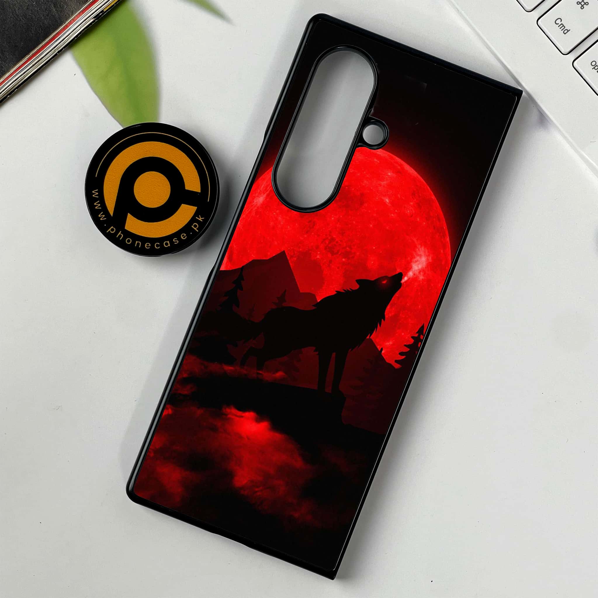 Samsung Galaxy Z Fold 7 - Wolf Series - Premium Metal Printed soft Bumper shock Proof Case
