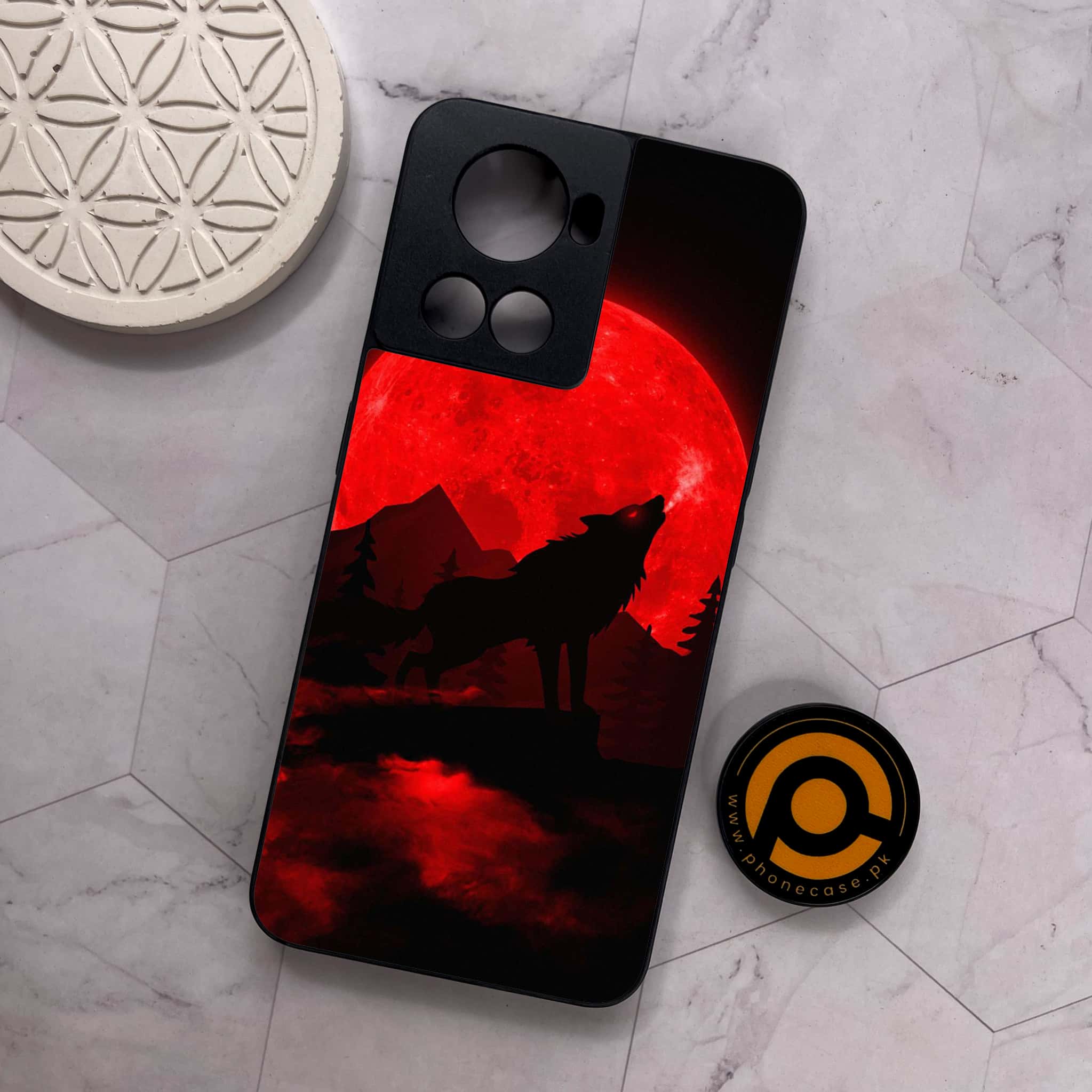 OnePlus 10R -  Wolf Series - Premium Metal Printed soft Bumper shock Proof Case