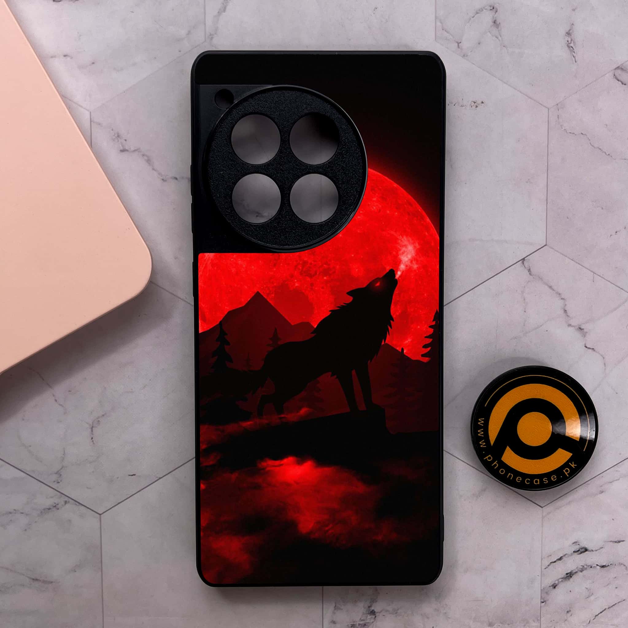 OnePlus 12R - Wolf Series - Premium Metal Printed soft Bumper shock Proof Case
