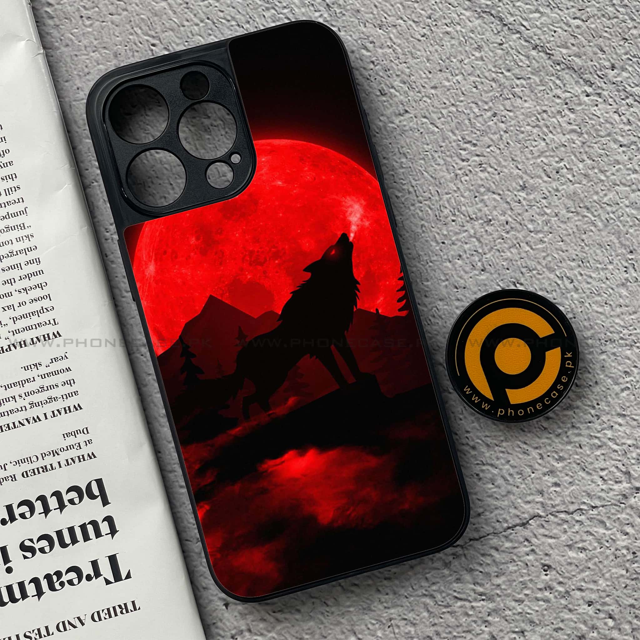 iPhone 15 Pro - Wolf Series - Premium Metal Printed soft Bumper shock Proof Case