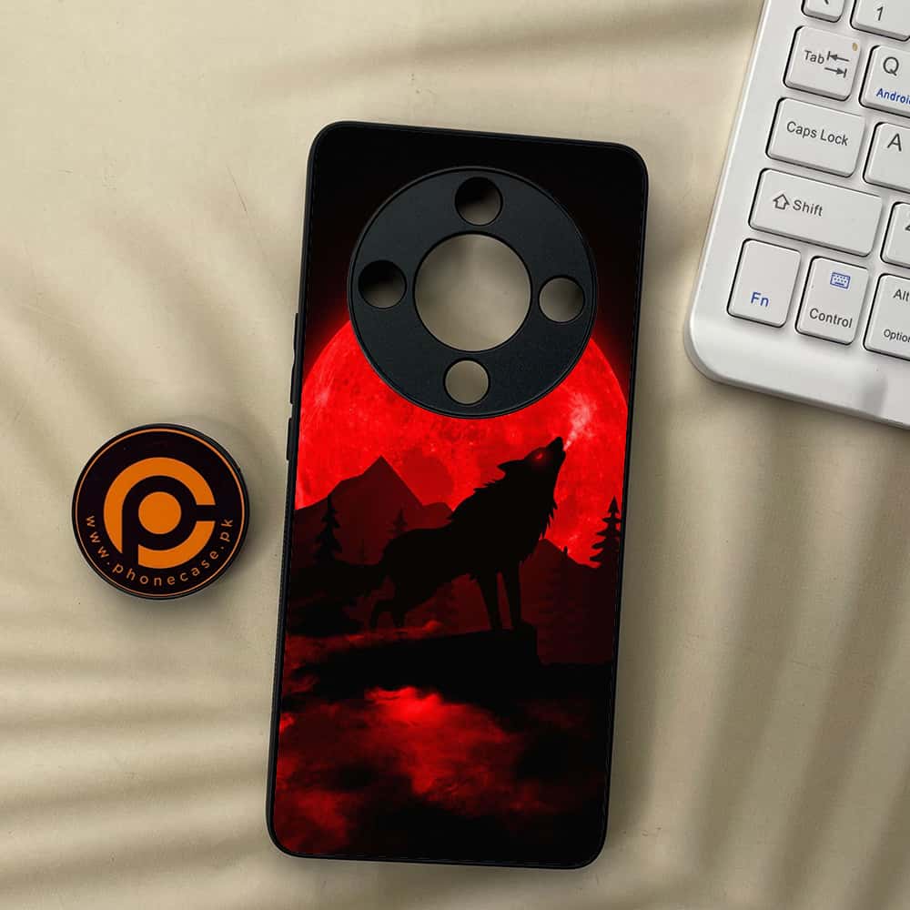 HONOR X9b 5G - Wolf Series - Premium Metal  Printed soft Bumper shock Proof Case