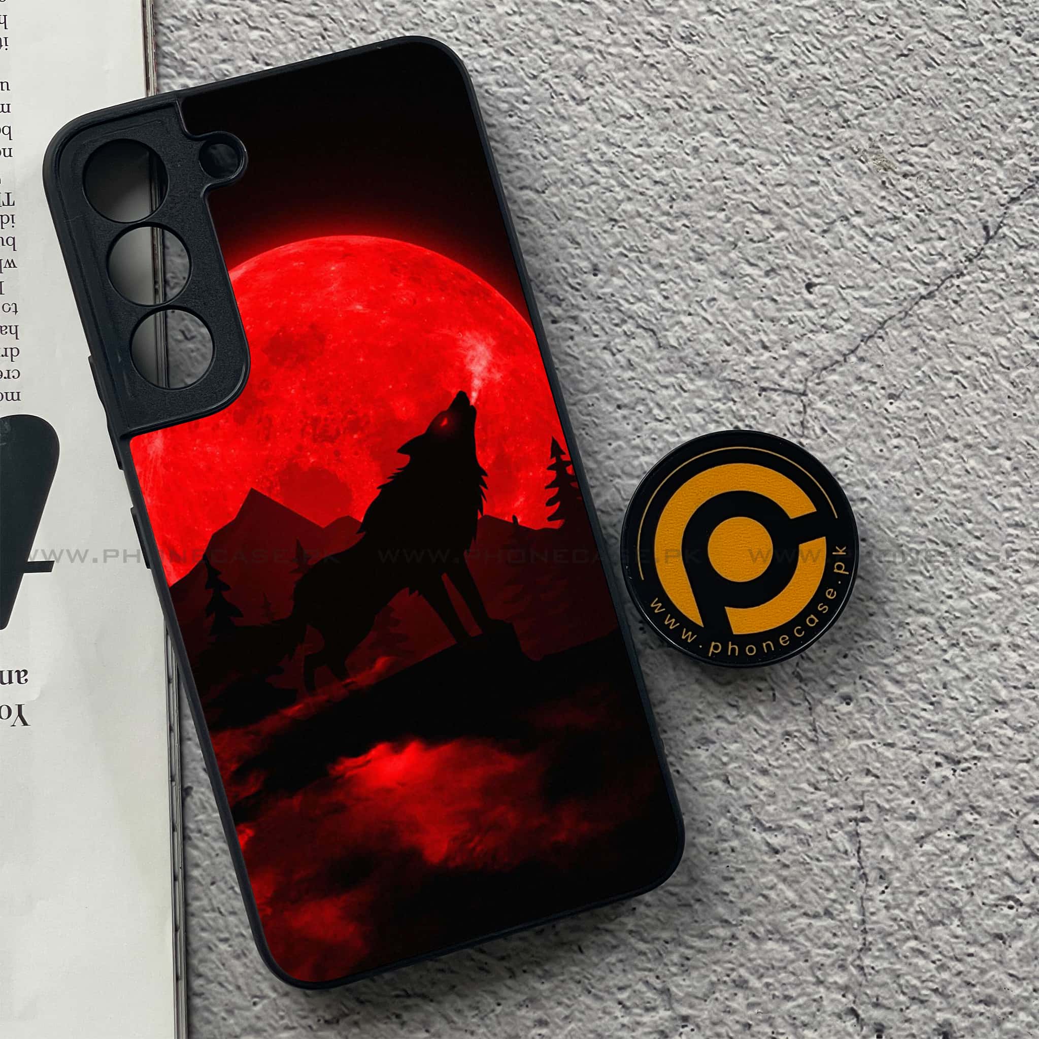 Samsung Galaxy S22 - Wolf Series - Premium Metal Printed soft Bumper shock Proof Case