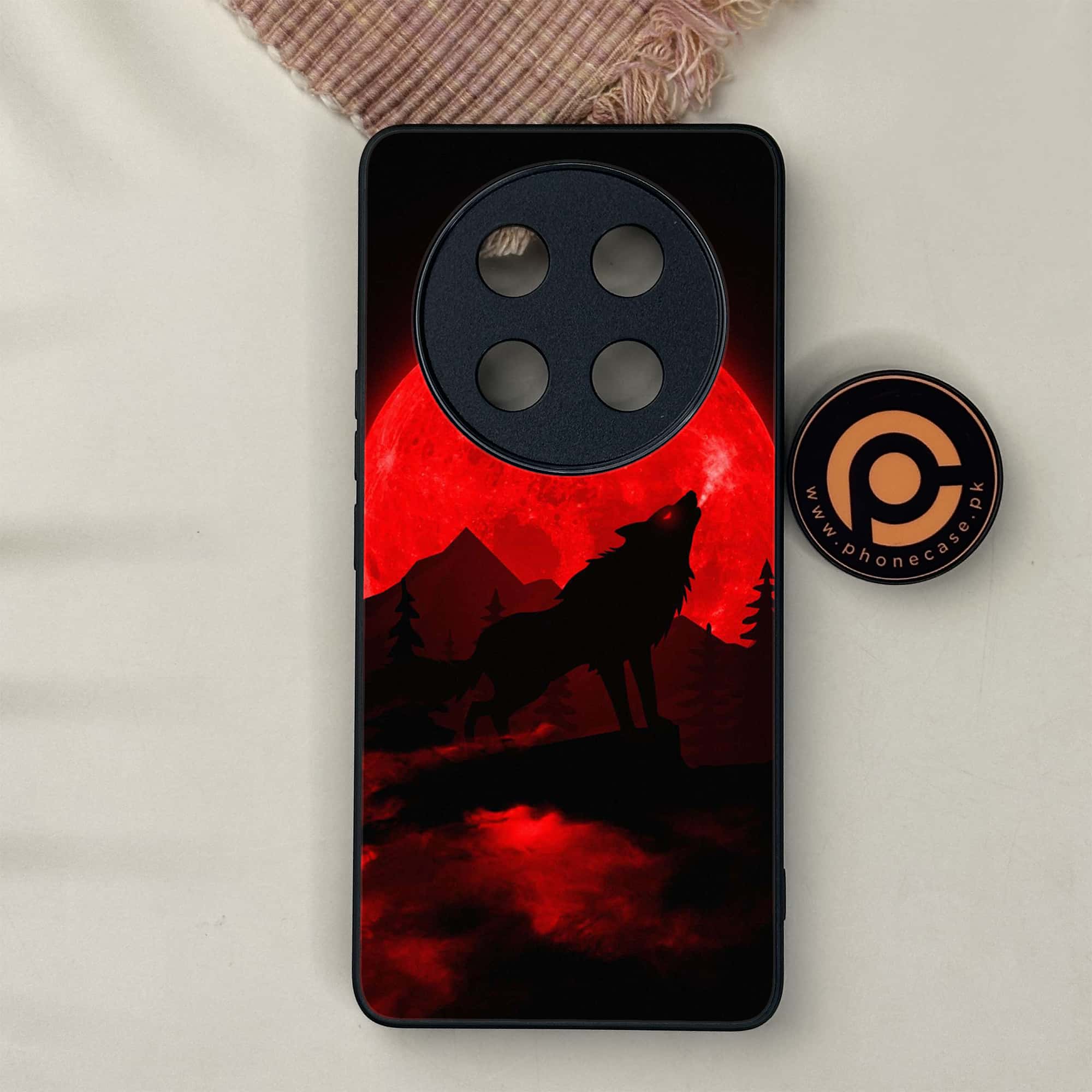 Honor X9c 5G - Wolf Series - Premium Metal Printed soft Bumper shock Proof Case