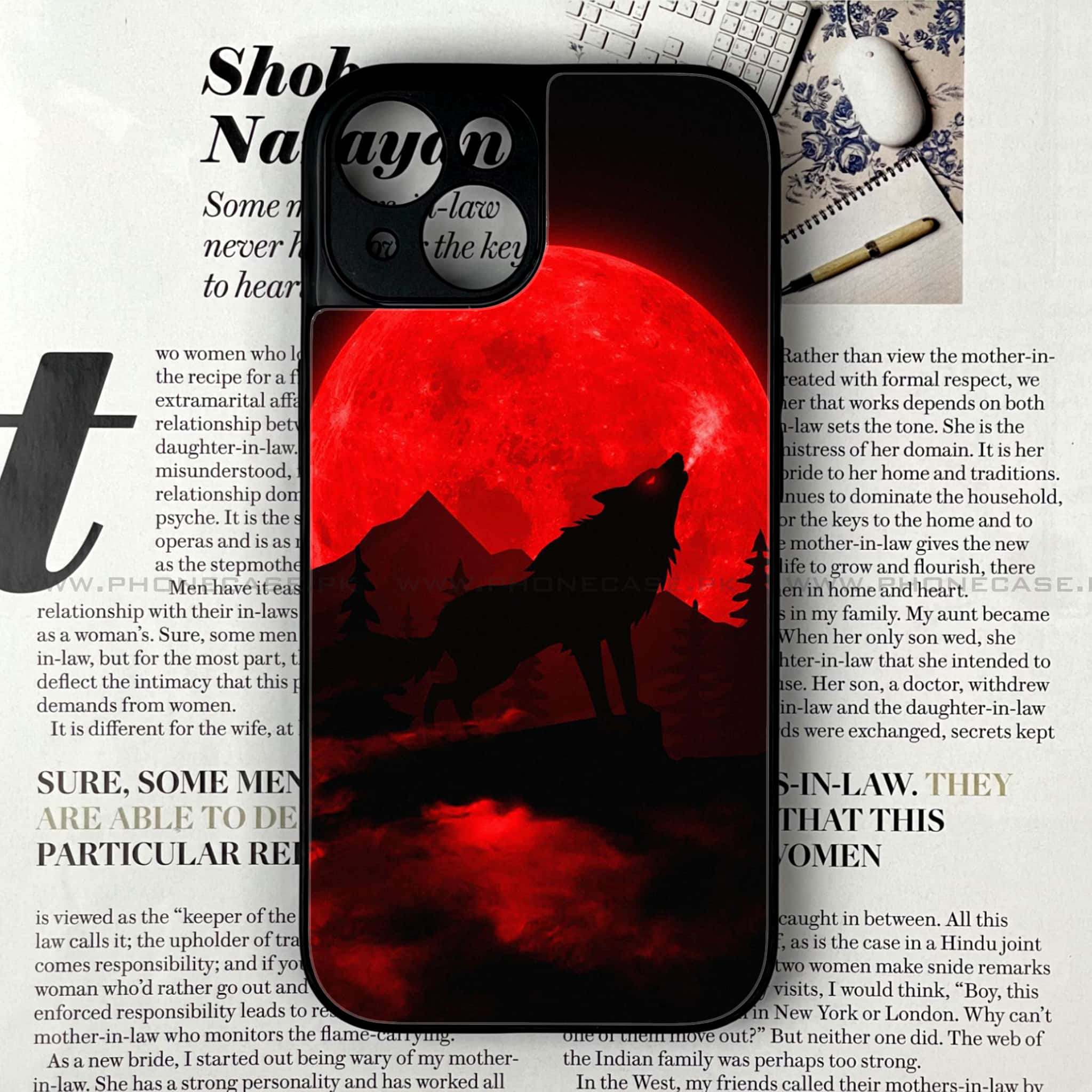 iPhone 13 - Wolf Series - Premium Printed Glass soft Bumper shock Proof Case