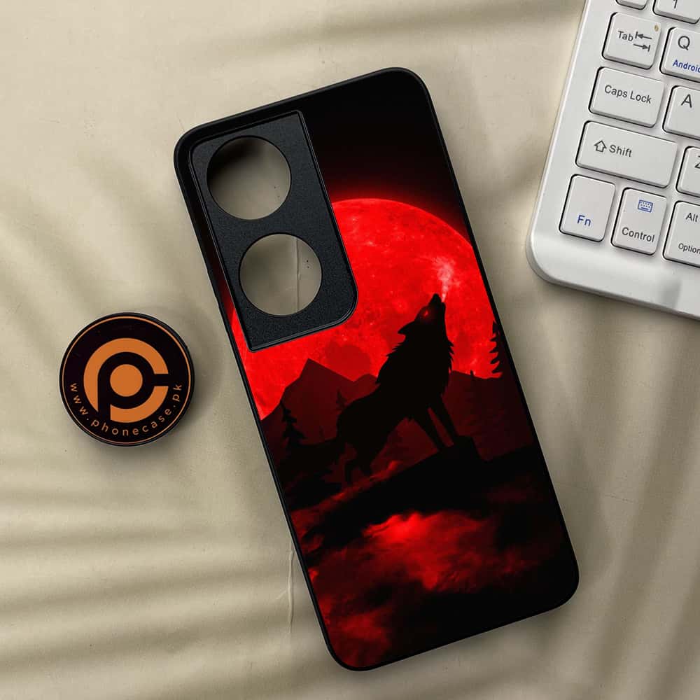 Honor X7b - Wolf Series - Premium Metal  Printed soft Bumper shock Proof Case
