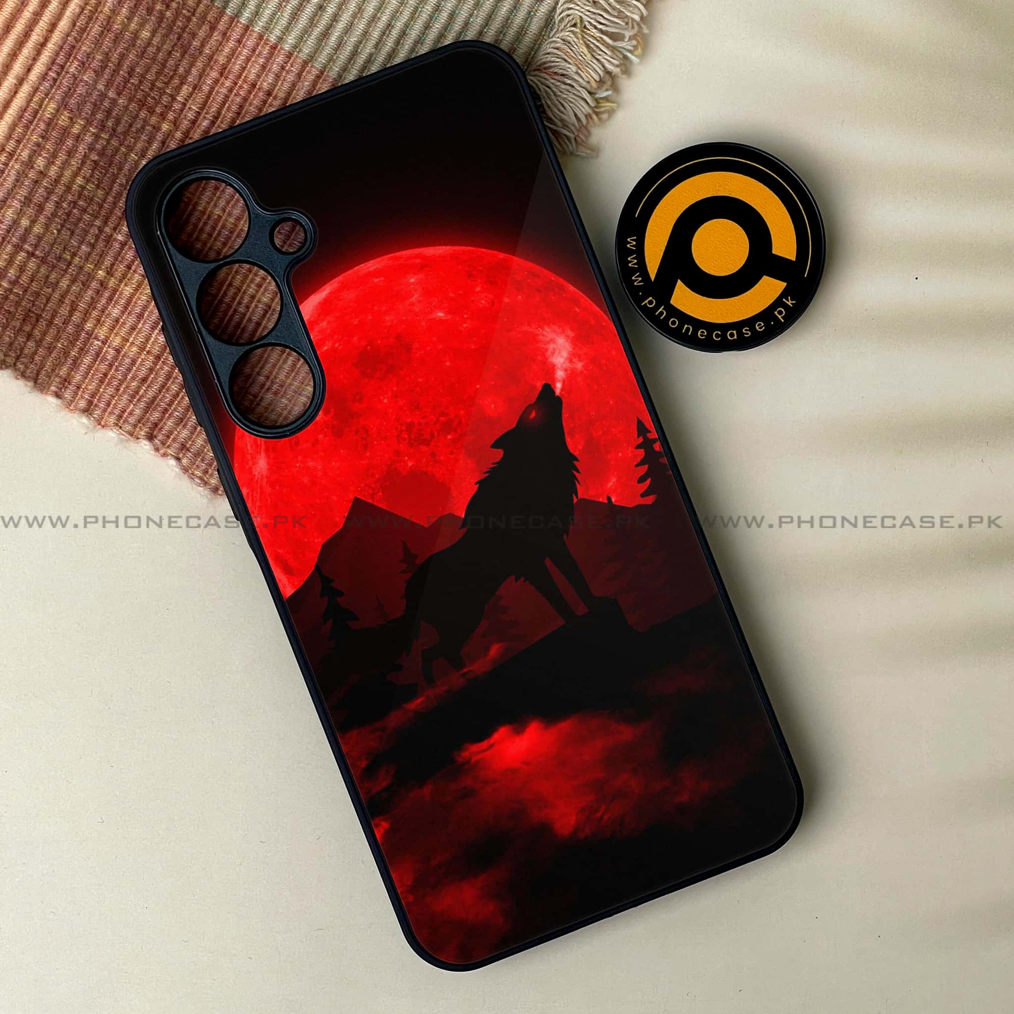 Samsung Galaxy S24 FE - Wolf Series - Premium Metal Printed soft Bumper shock Proof Case