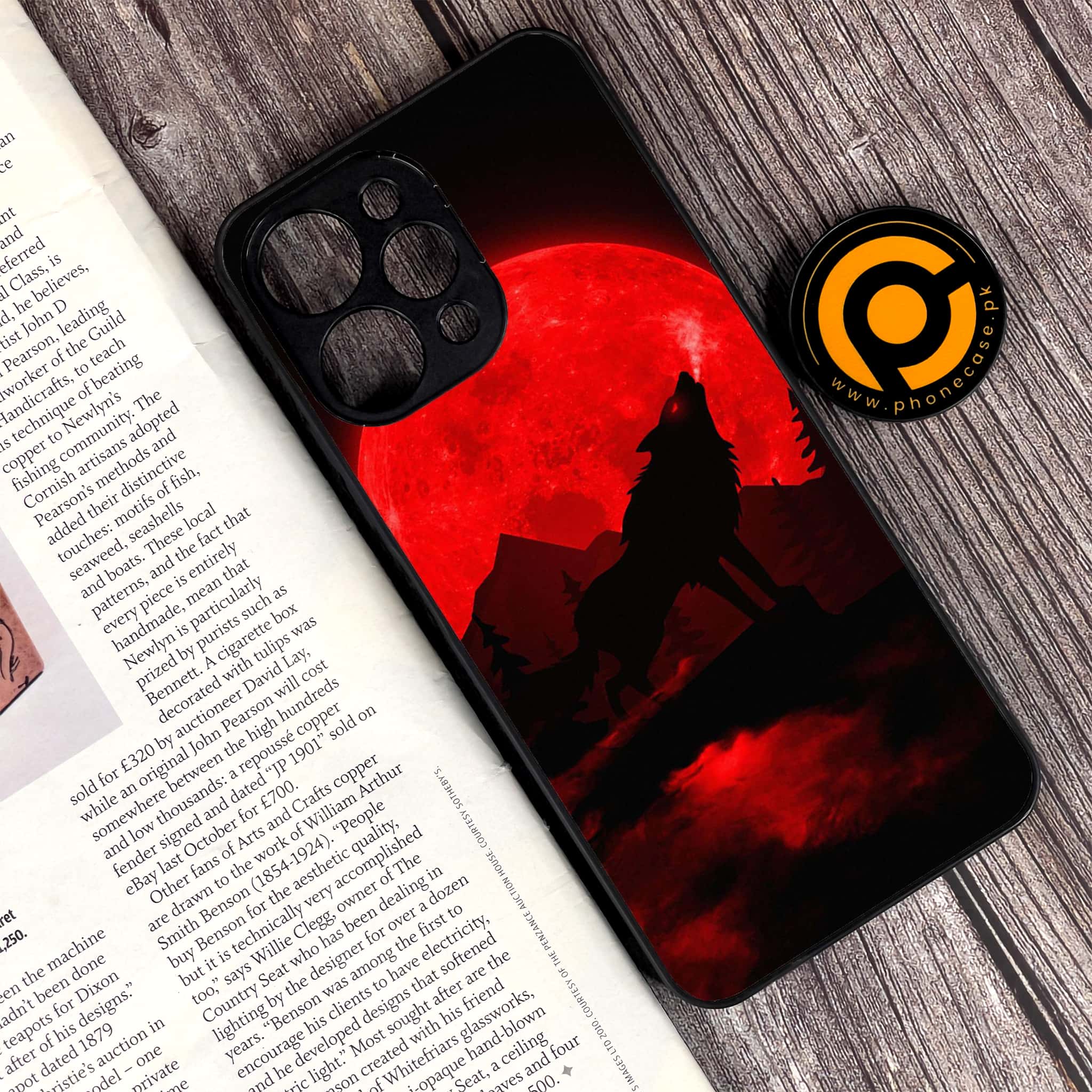 Xiaomi Redmi 12 - Wolf Series - Premium Printed Glass soft Bumper shock Proof Case