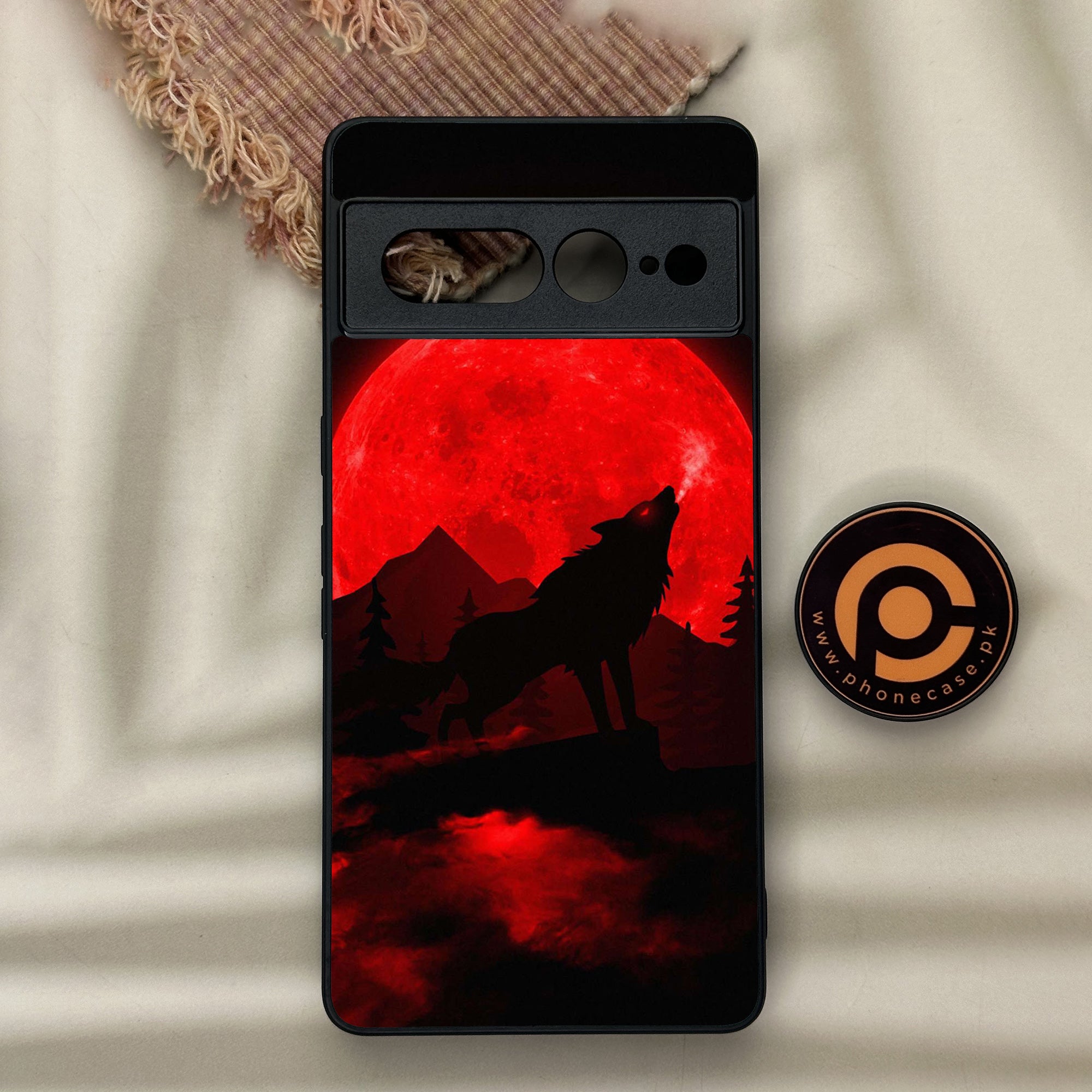 Google Pixel 7 Pro - Wolf Series - Premium Metal Printed soft Bumper Shock Proof Case