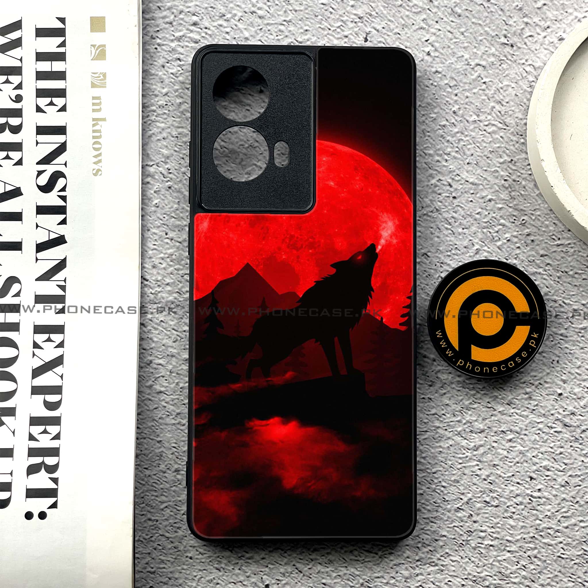 Moto G85 - Wolf Series - Premium Printed Glass soft Bumper shock Proof Case