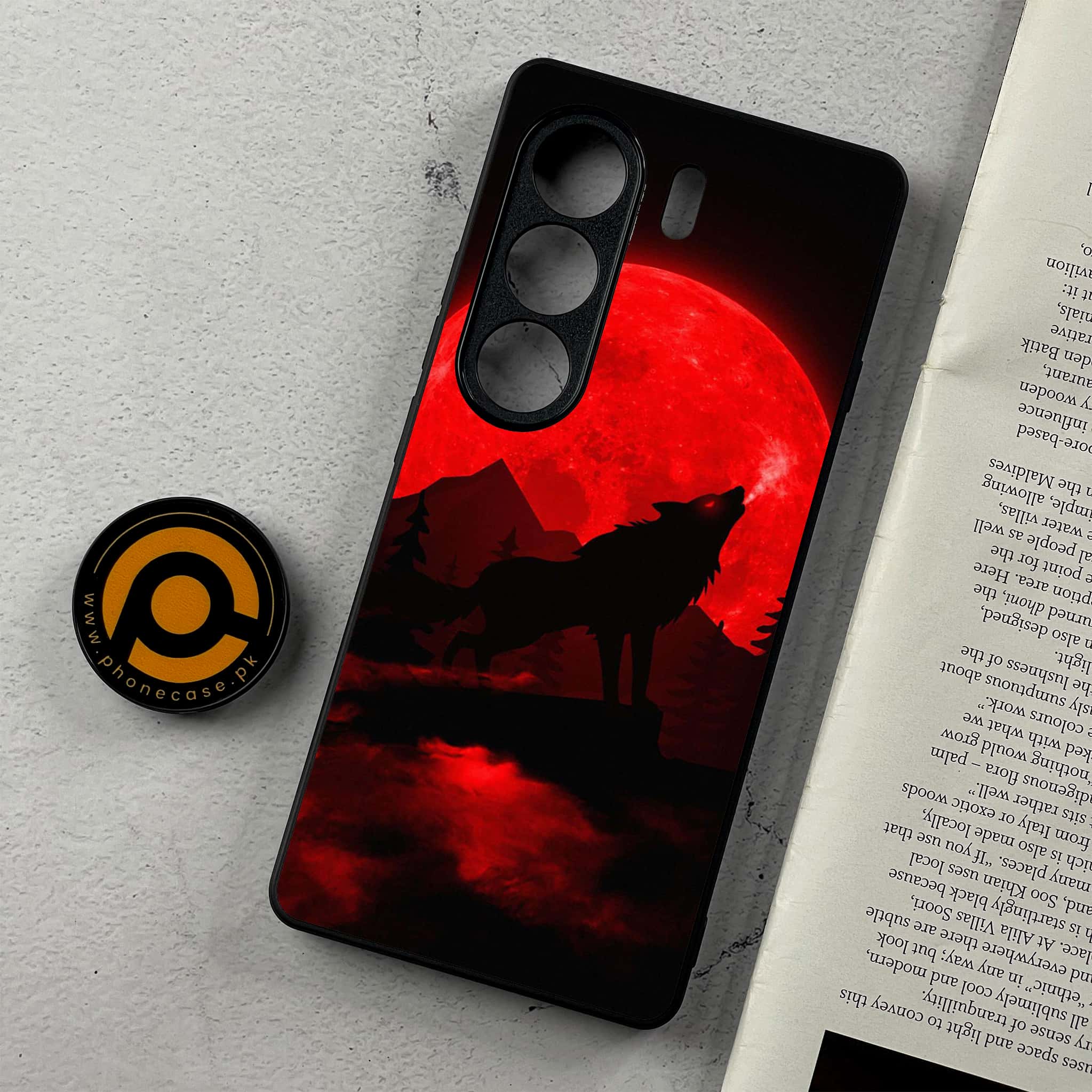 Tecno Camon 40 - Wolf Series - Premium Metal Printed Soft Bumper Shockproof Case