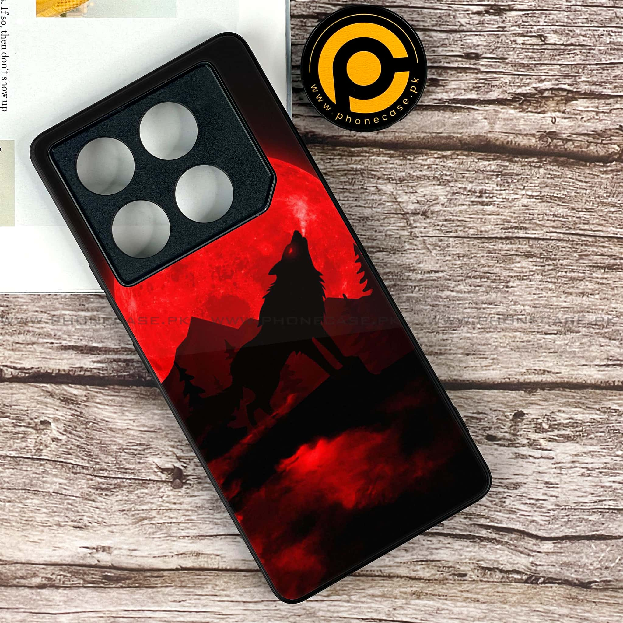 Infinix GT 20 Pro - Wolf Series - Premium Printed Glass soft Bumper shock Proof Case