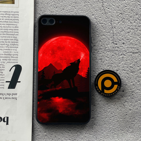 iPhone 7 Plus/ 8 Plus - Wolf Design 5 - Premium Metal Printed soft Bumper shock Proof Case CS-16339