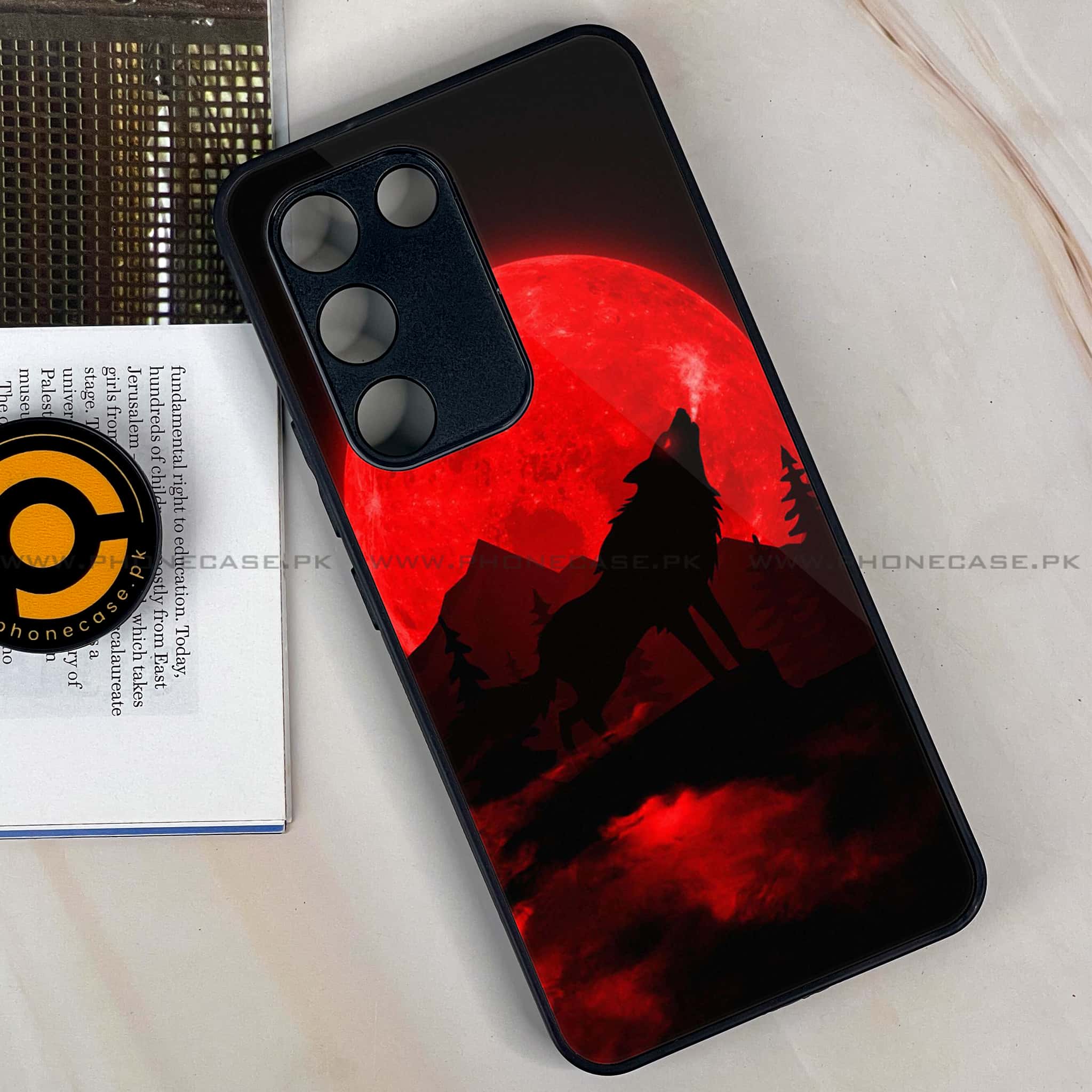 Vivo Y200e - Wolf Series - Premium Metal Printed soft Bumper shock Proof Case