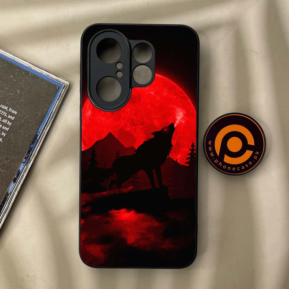 Vivo X200 FE - Wolf Series - Premium Metal Printed soft Bumper Shock Proof Case