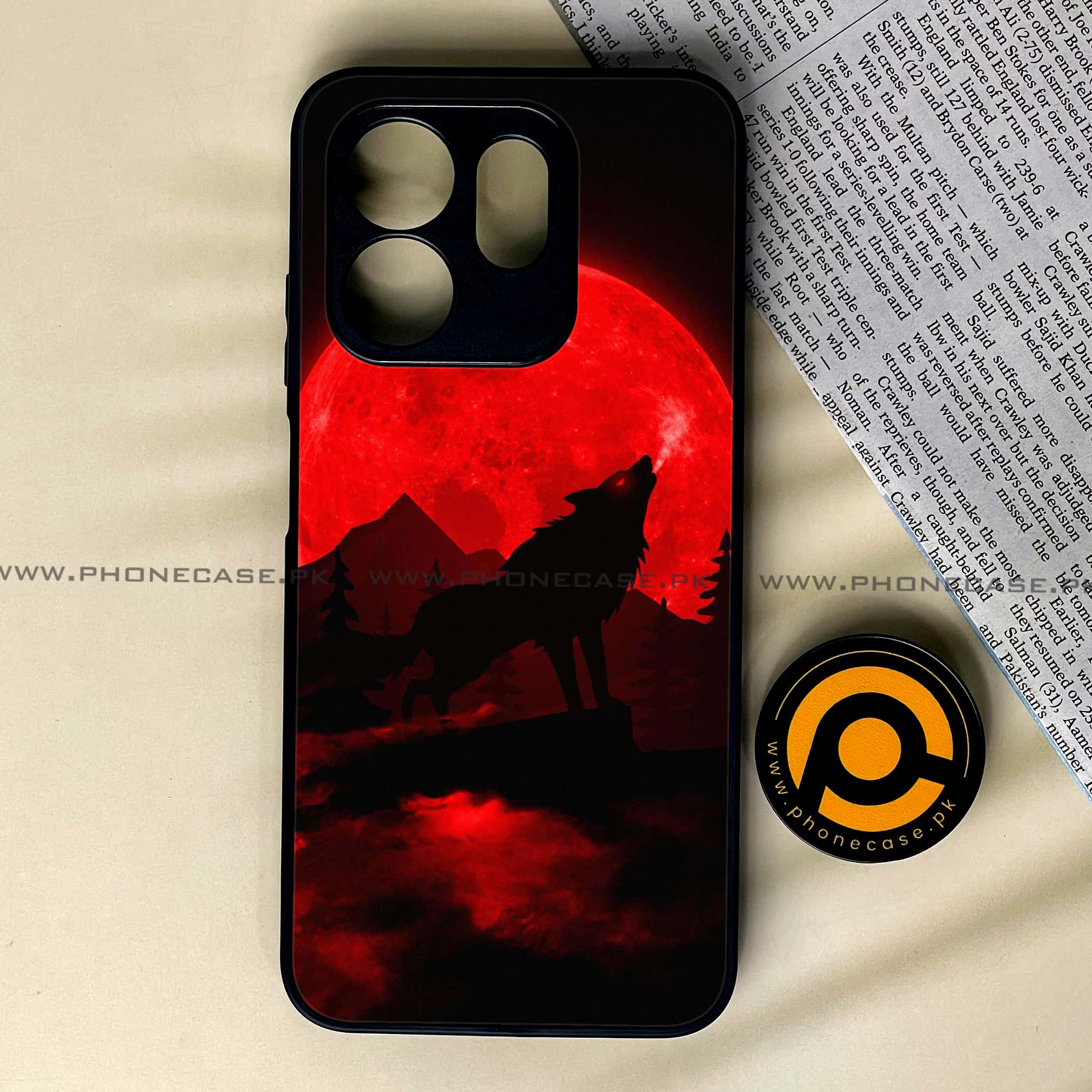 Infinix Smart 9 HD -   Wolf Series - Premium Metal Printed soft Bumper shock Proof Case
