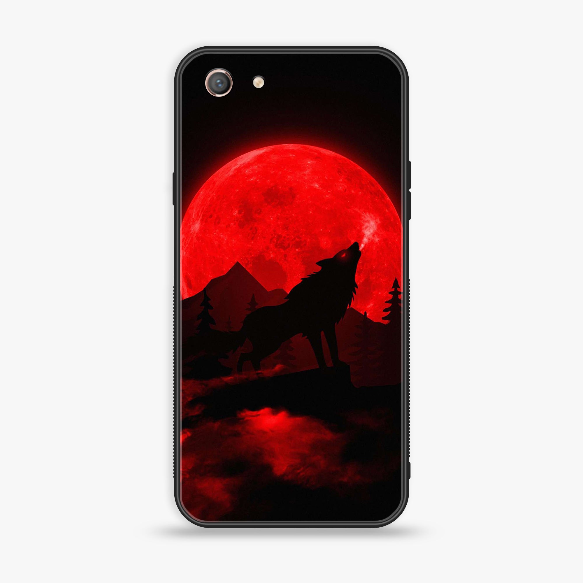 Oppo A71 (2017)  - Wolf Series  - Premium Printed Glass soft Bumper shock Proof Case