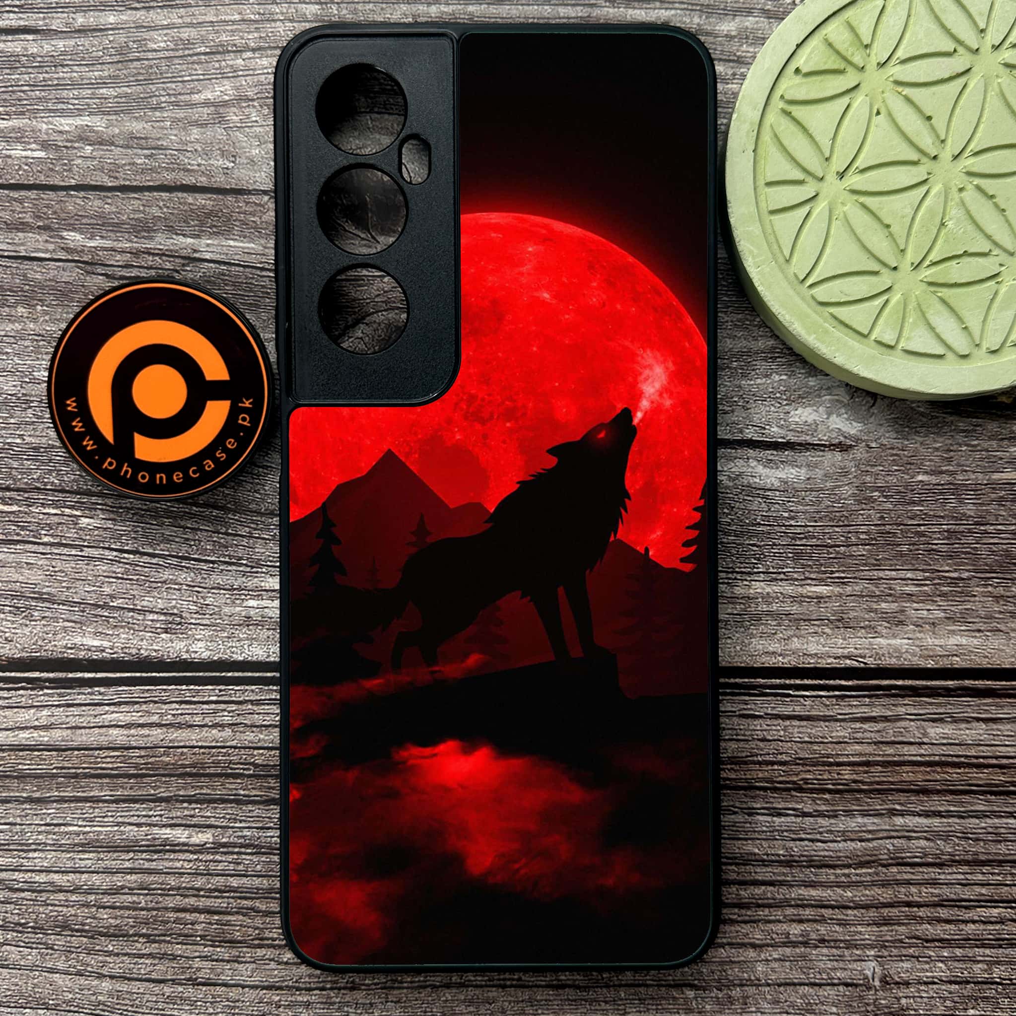 Realme C65  - Wolf Series - Premium Metal Printed soft Bumper shock Proof Case