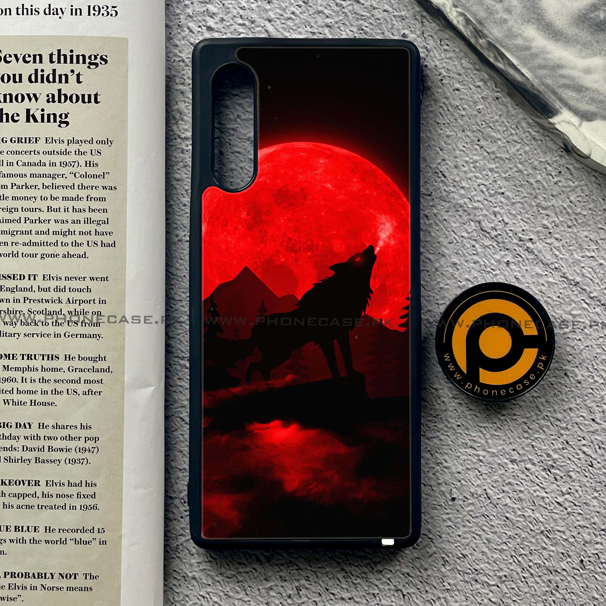 LG G9 - Wolf Series - Premium Metal Printed soft Bumper shock Proof Case