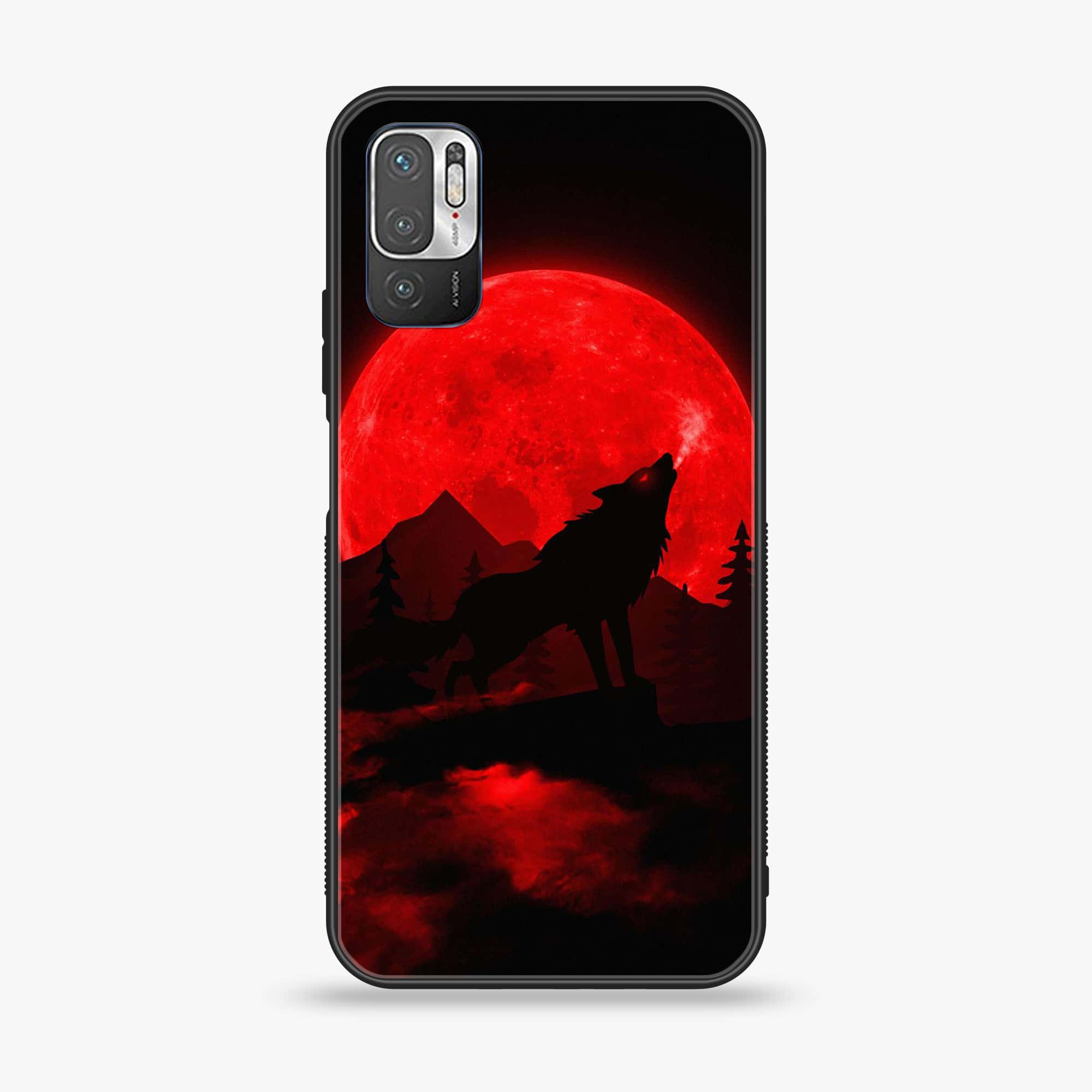 Xiaomi Redmi Note 10 5G - Wolf Series - Premium Printed Glass soft Bumper shock Proof Case