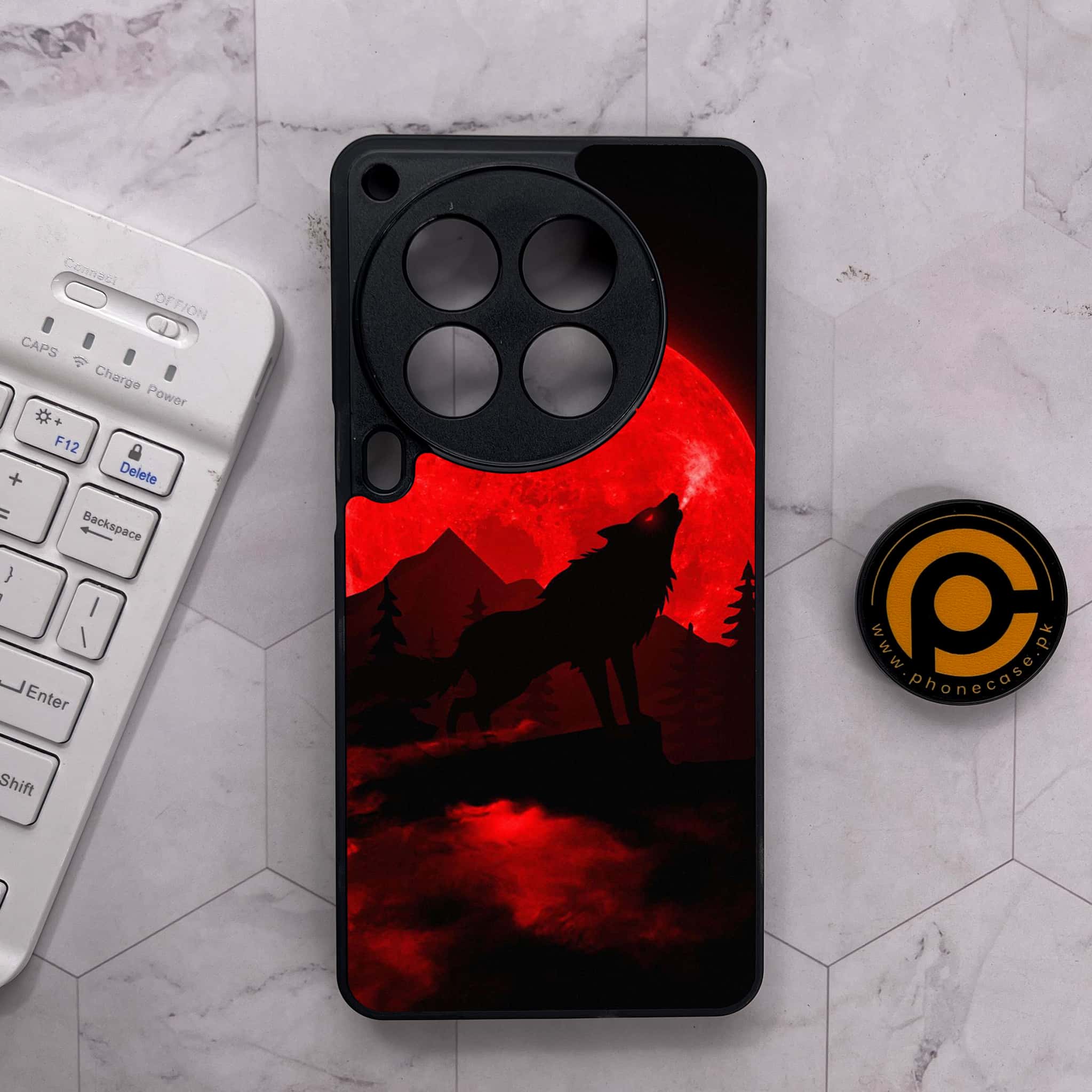 Tecno Camon 30 Premier - Wolf Series - Premium Metal Printed soft Bumper shock Proof Case