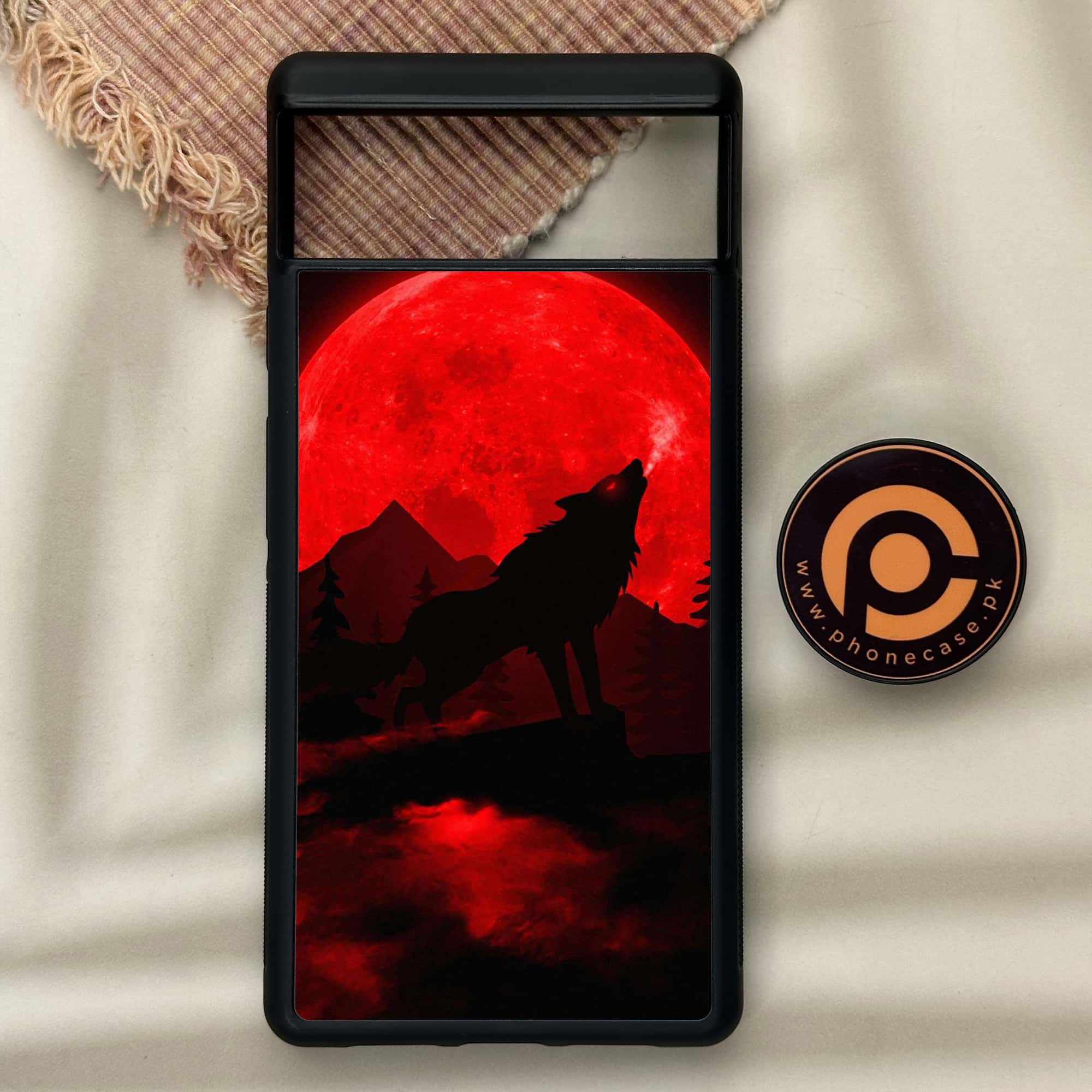 Google Pixel 6 - Wolf Series - Premium Metal Printed soft Bumper Shock Proof Case