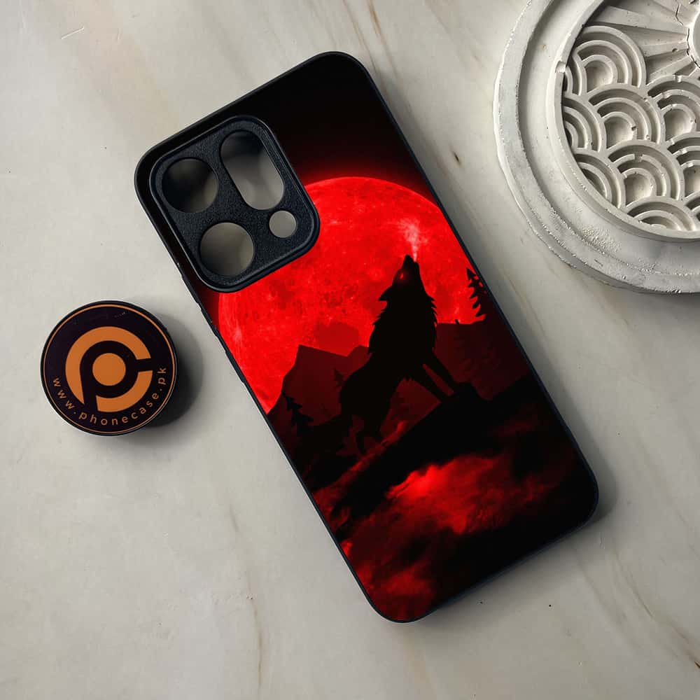Oppo Reno 14 5G - Wolf Series - Premium Metal Printed soft Bumper shock Proof Case