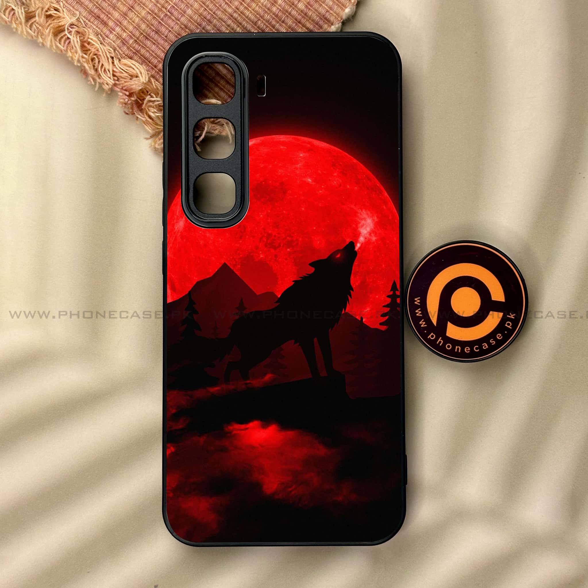 Infinix Hot 60 Pro - Wolf Series - Premium Metal Printed soft Bumper shock Proof Case