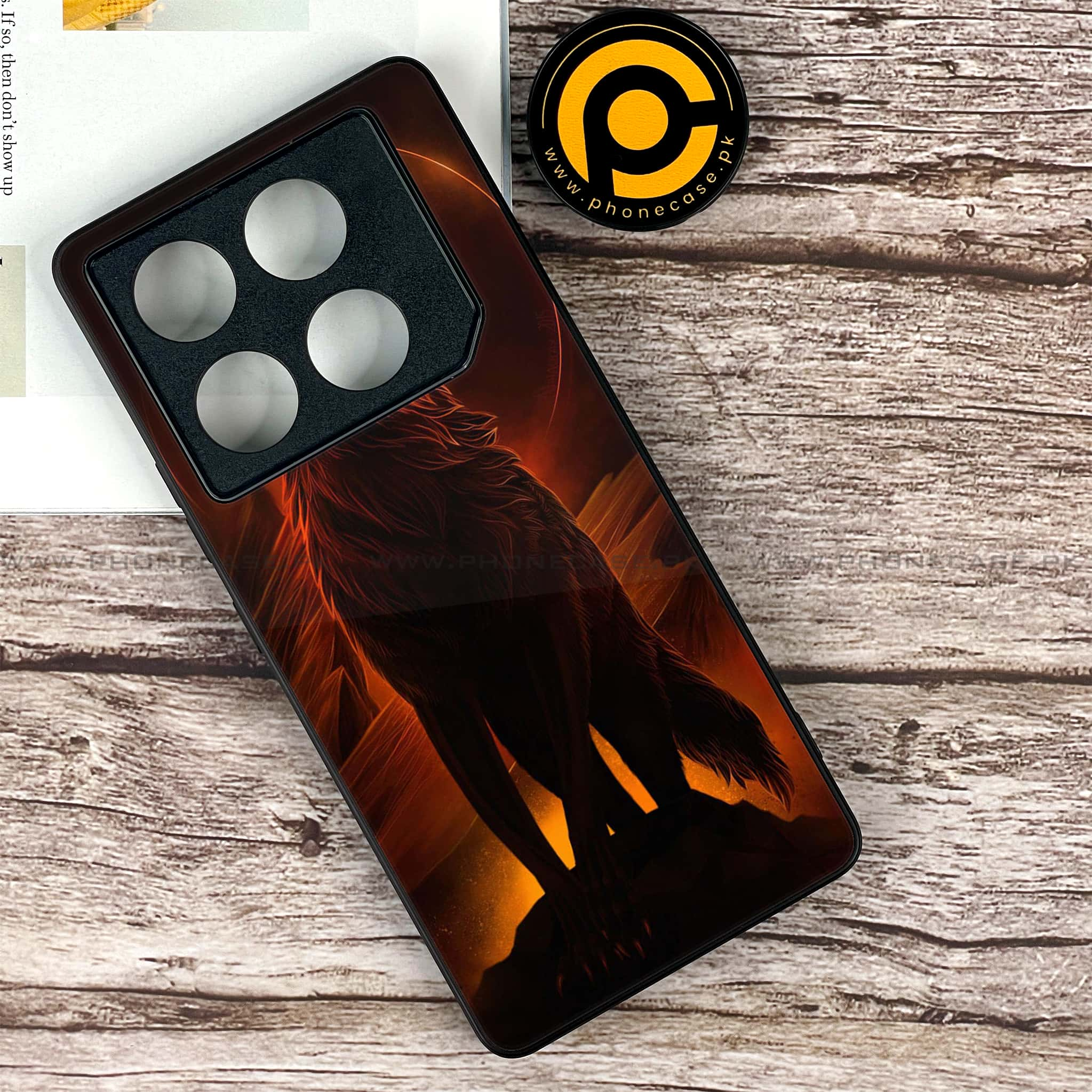 Infinix GT 20 Pro - Wolf Series - Premium Printed Glass soft Bumper shock Proof Case