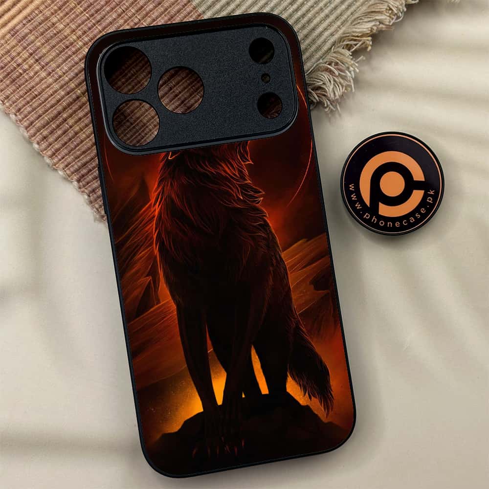 iPhone 17 Pro Max - Wolf Series - Premium Metal Printed soft Bumper shock Proof Case