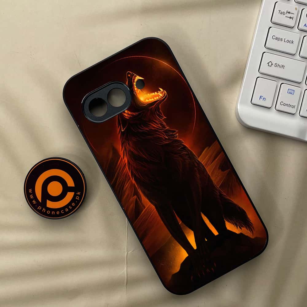 Google Pixel 9a - Wolf Series - Premium Metal Printed soft Bumper Shock Proof Case