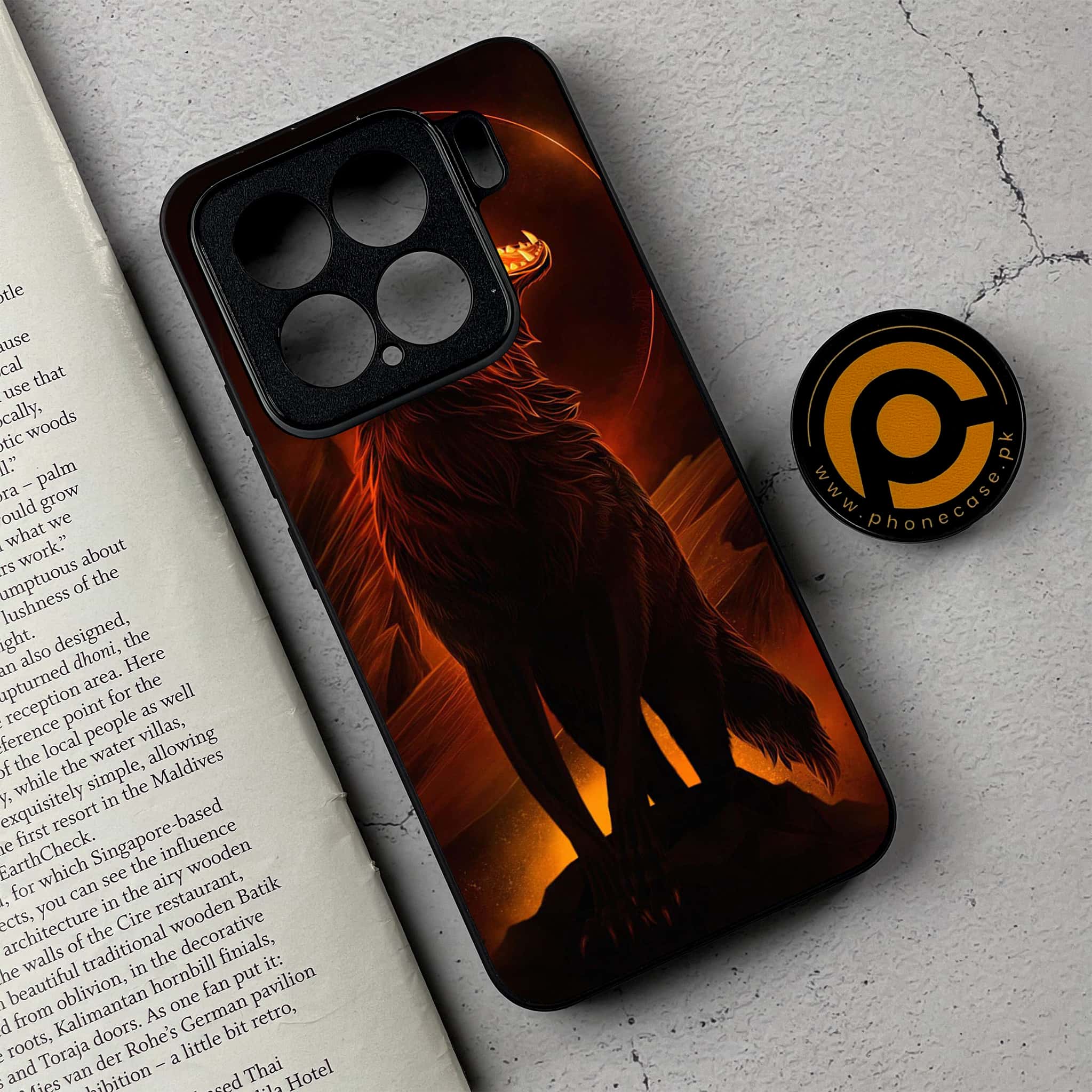 Xiaomi 15 - Wolf Series - Premium Metal Printed soft Bumper shock Proof Case