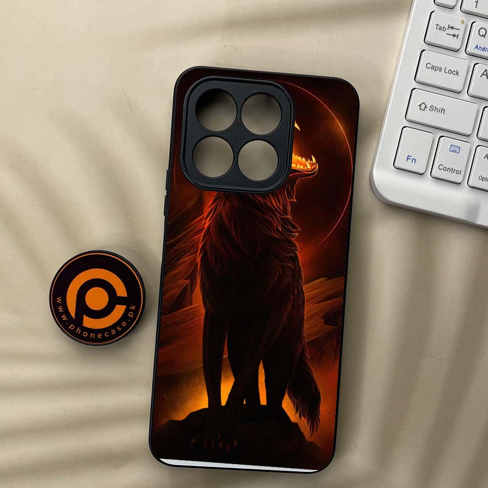 Honor X5b - Wolf Series - Premium Metal  Printed soft Bumper shock Proof Case