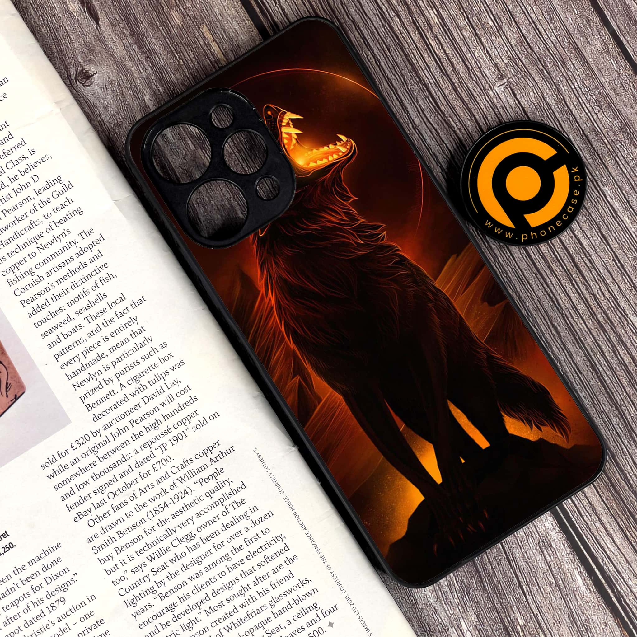 Xiaomi Redmi 12 - Wolf Series - Premium Printed Glass soft Bumper shock Proof Case