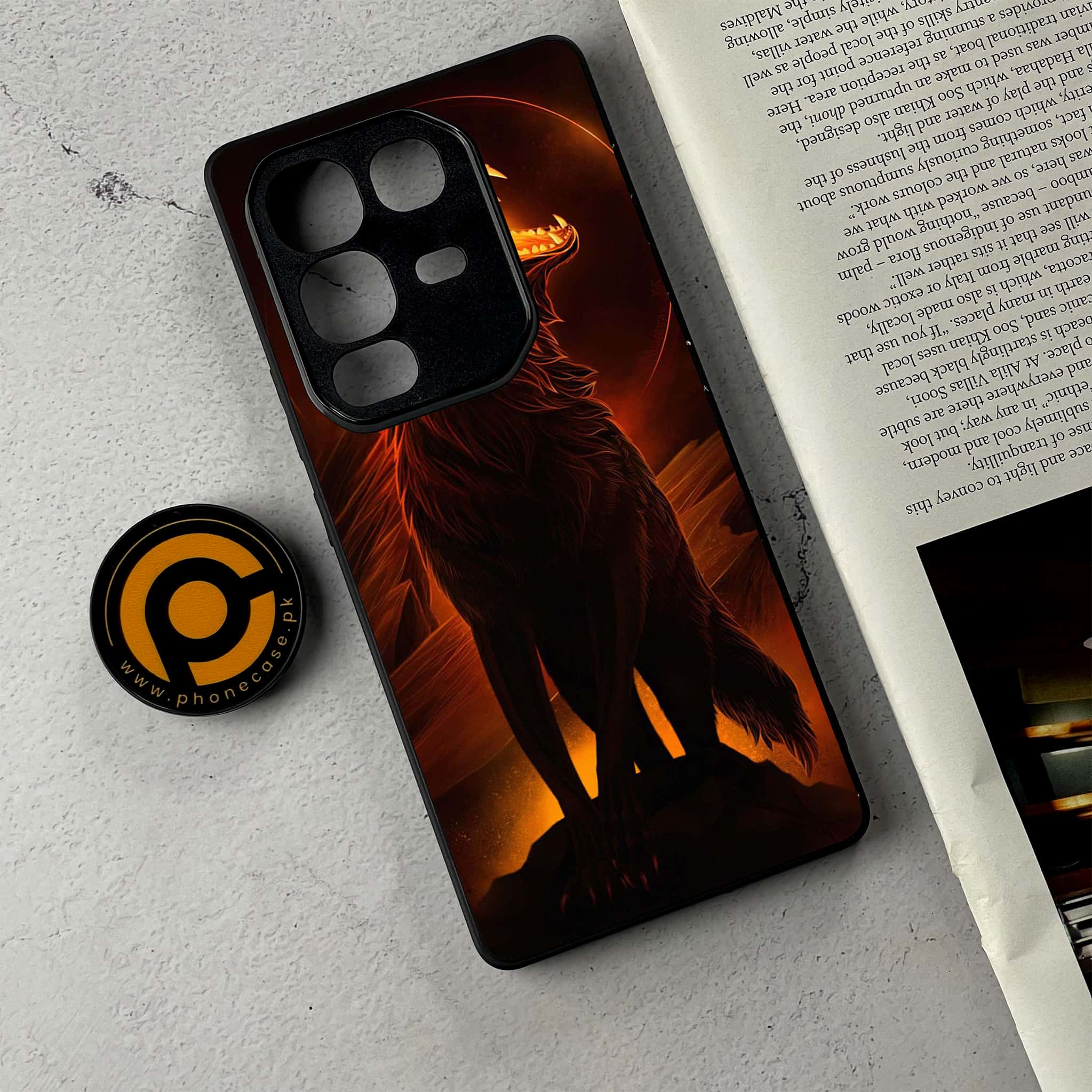 Infinix Note 50 Pro Plus - Wolf Series - Premium Metal Printed Soft Bumper Shockproof Case