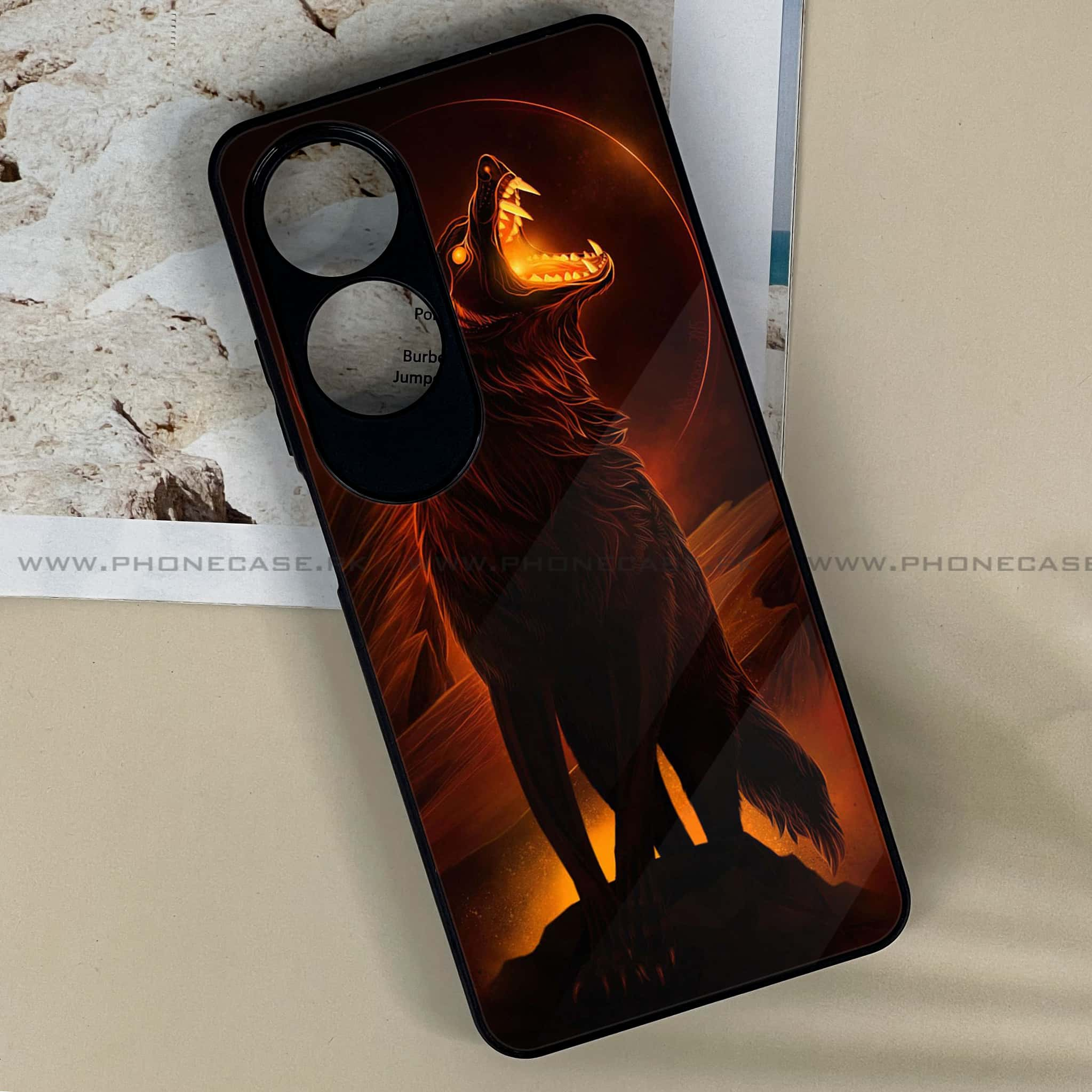 Oppo A60 - Wolf Series - Premium Printed Metal soft Bumper shock Proof Case