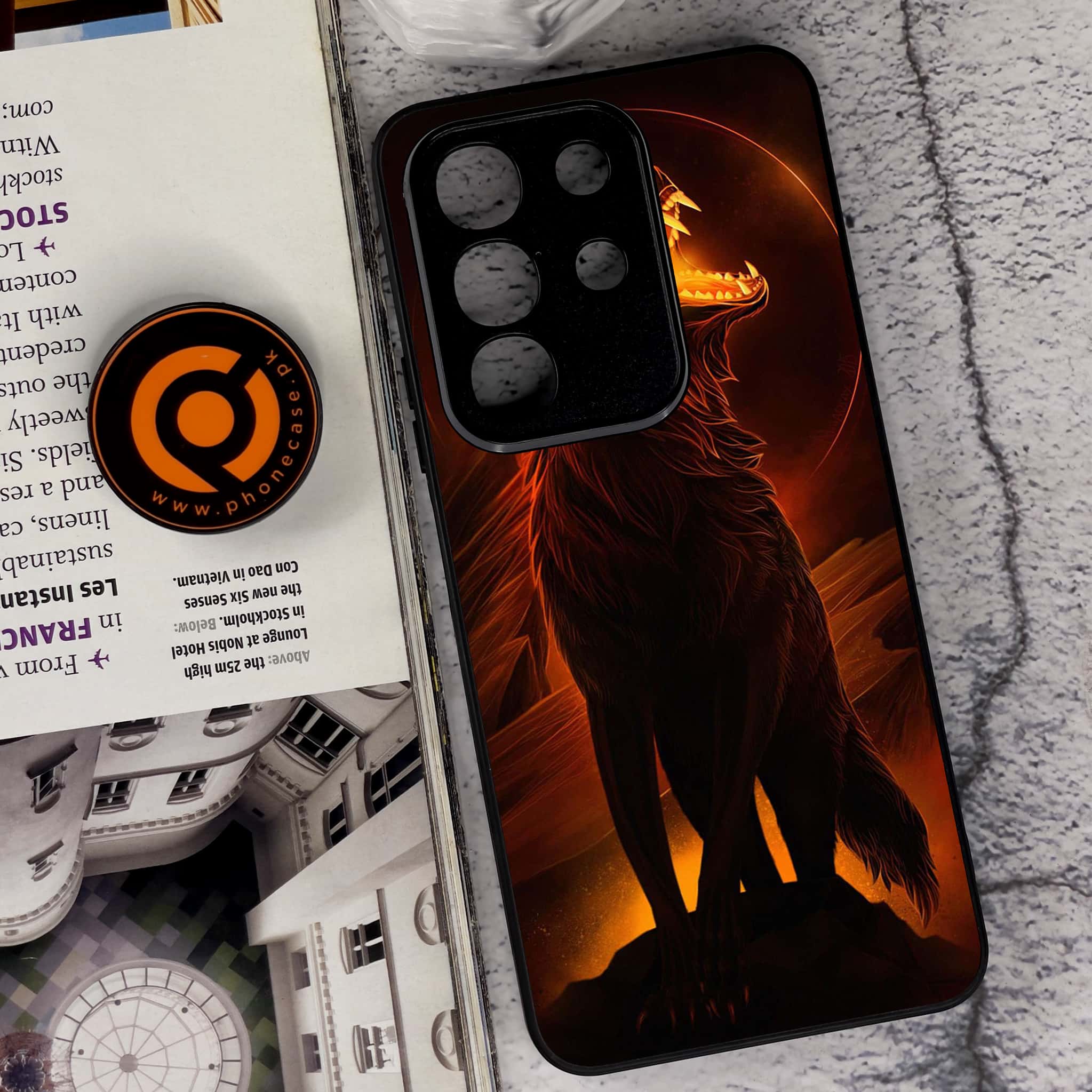 Vivo Y29 4G - Wolf Series - Premium Metal Printed soft Bumper Shock Proof Case