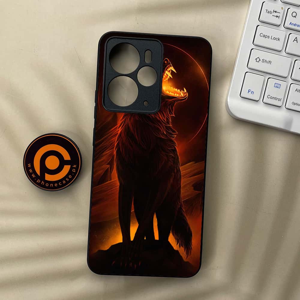 Realme 14T 5G - Wolf Series - Premium Metal Printed soft Bumper Shock Proof Case