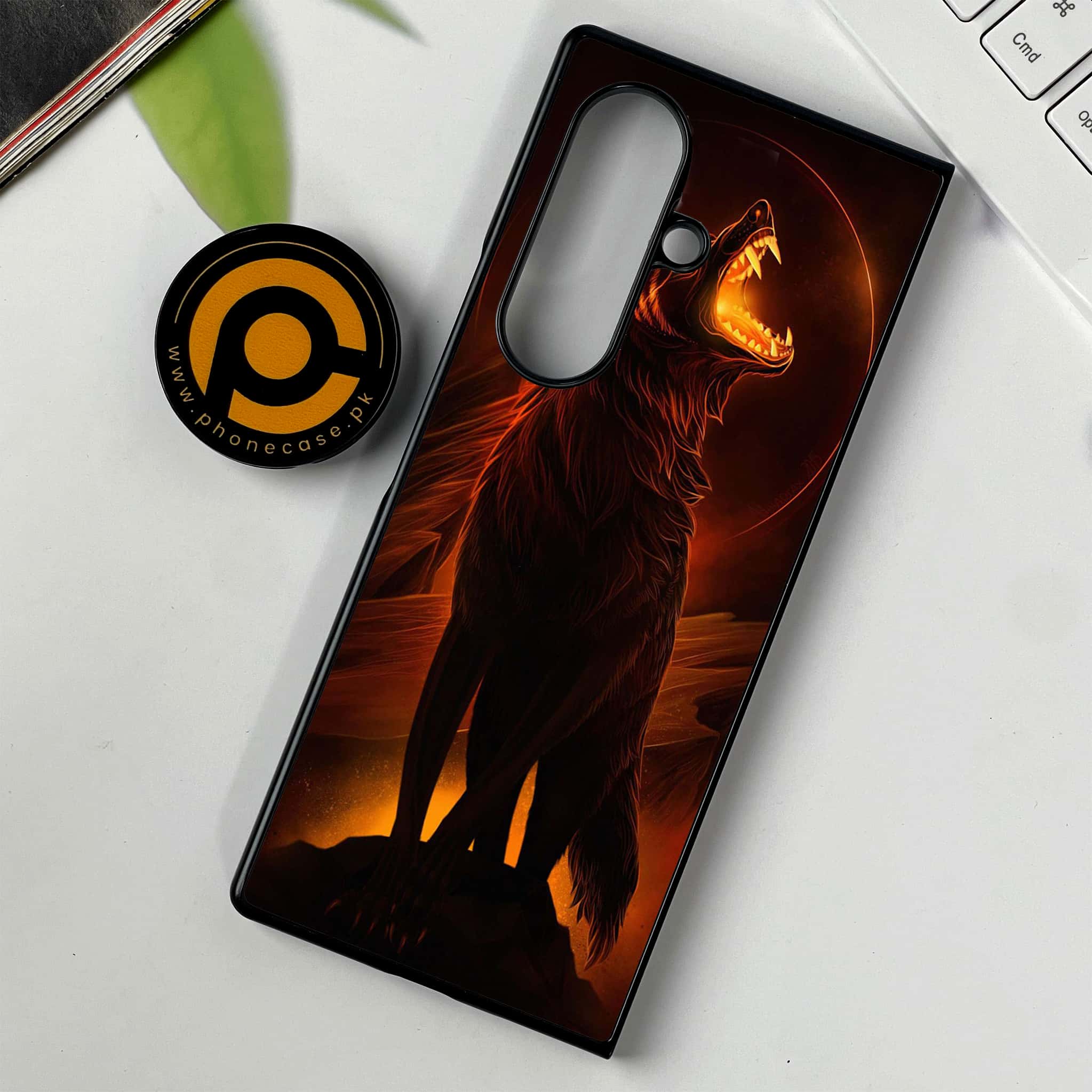 Samsung Galaxy Z Fold 7 - Wolf Series - Premium Metal Printed soft Bumper shock Proof Case