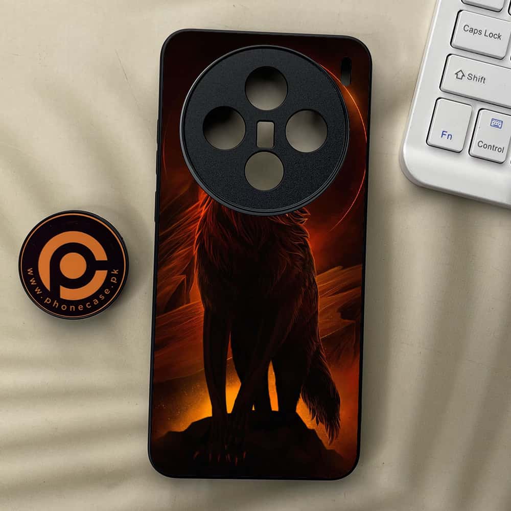 Vivo X200 - Wolf Series - Premium Metal  Printed soft Bumper shock Proof Case