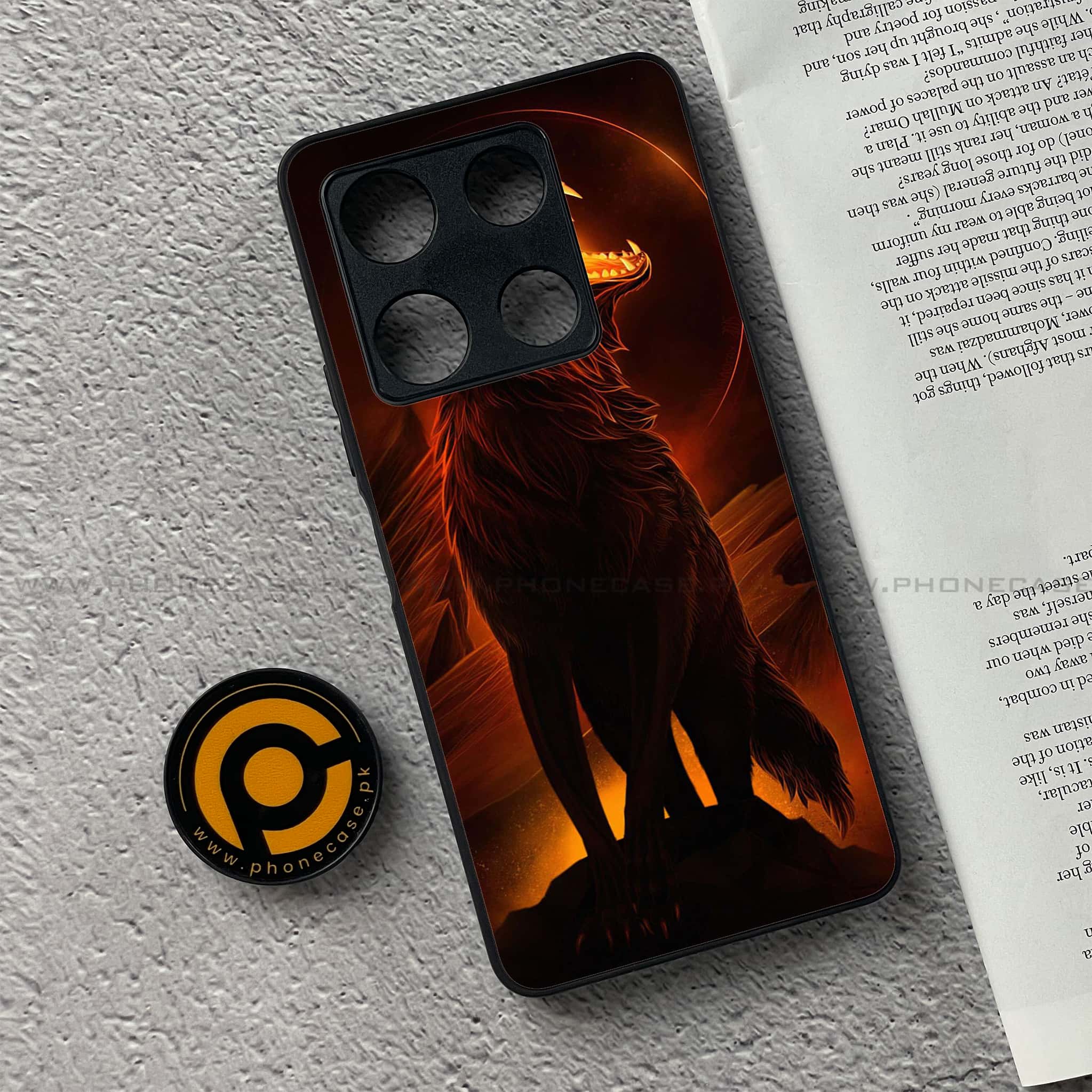 Infinix Note 30 Pro - Wolf Series - Premium Metal Printed soft Bumper shock Proof Case