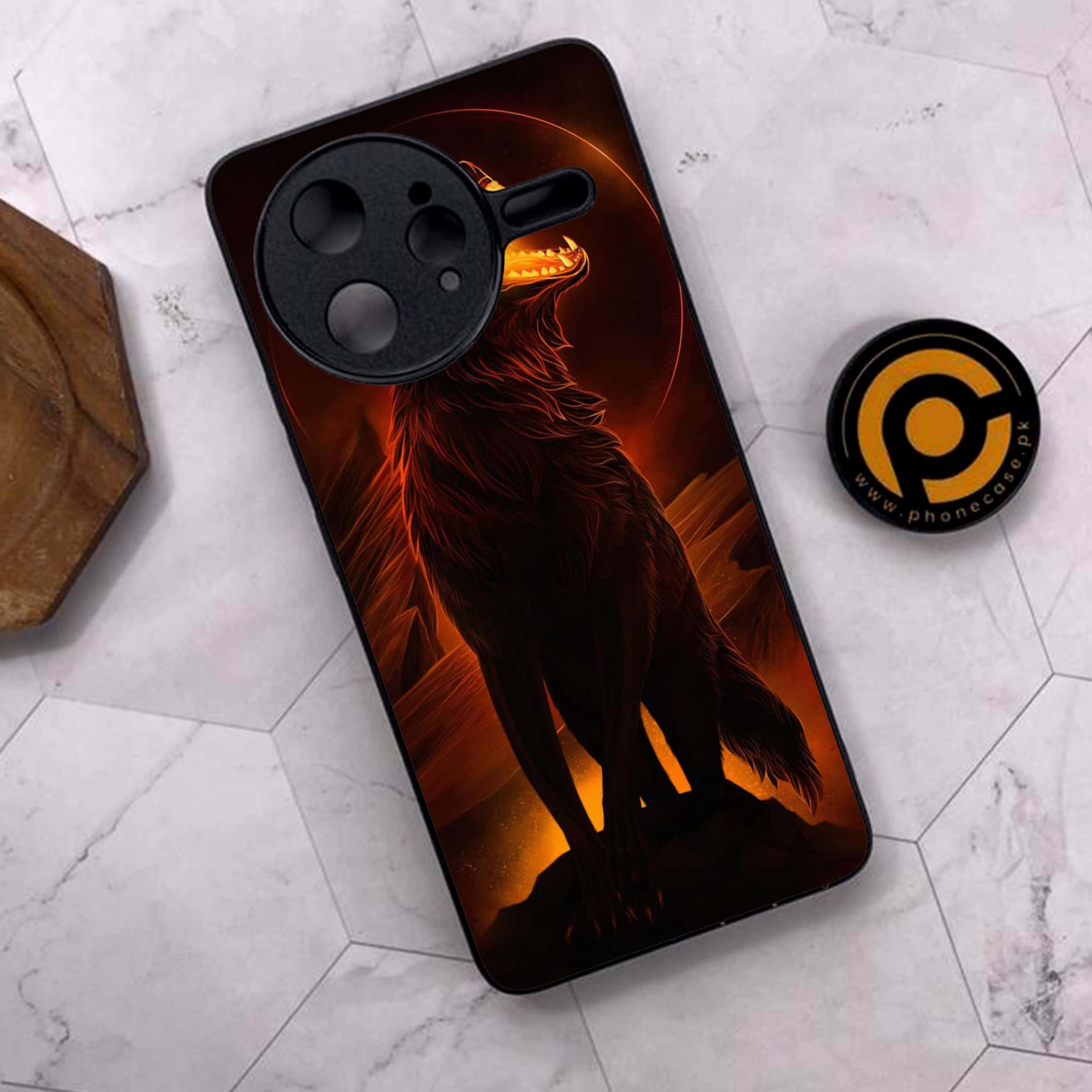 Xiaomi Poco F7 Ultra 5G - Wolf Series - Premium Metal Printed soft Bumper shock Proof Case