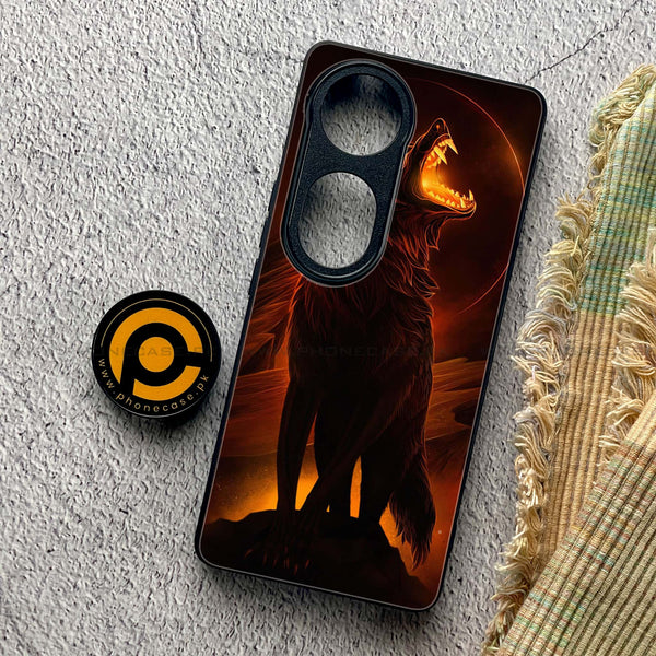 Vivo V40 - Wolf Design 6 - Premium Metal Printed soft Bumper shock Proof Case CS-22759