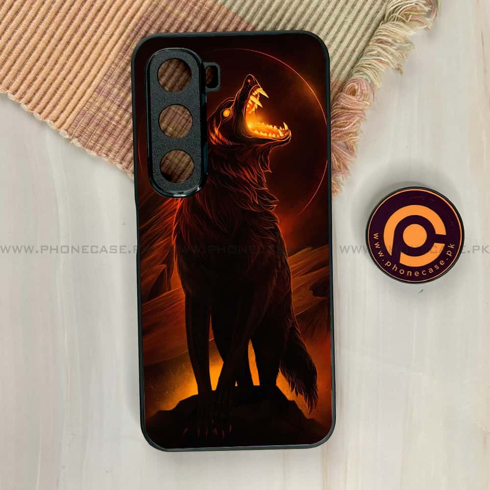 Infinix Hot 60i - Wolf Series - Premium Metal Printed soft Bumper shock Proof Case