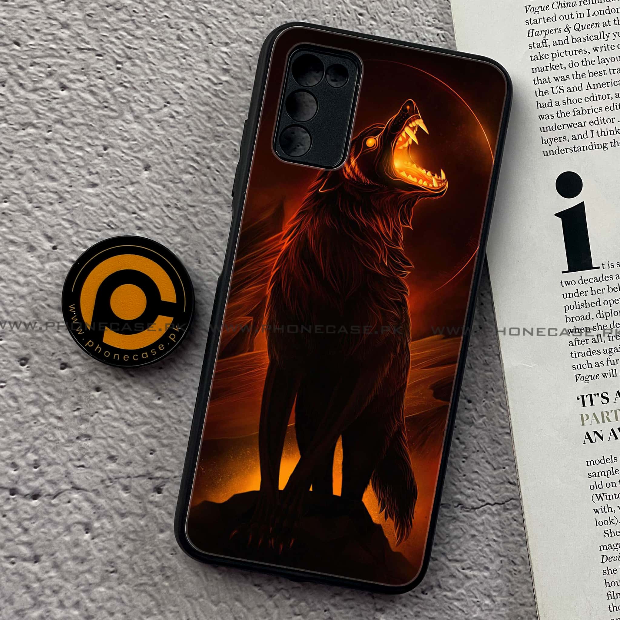 Samsung Galaxy A02s - Wolf Series - Premium Printed Metal soft Bumper shock Proof Case
