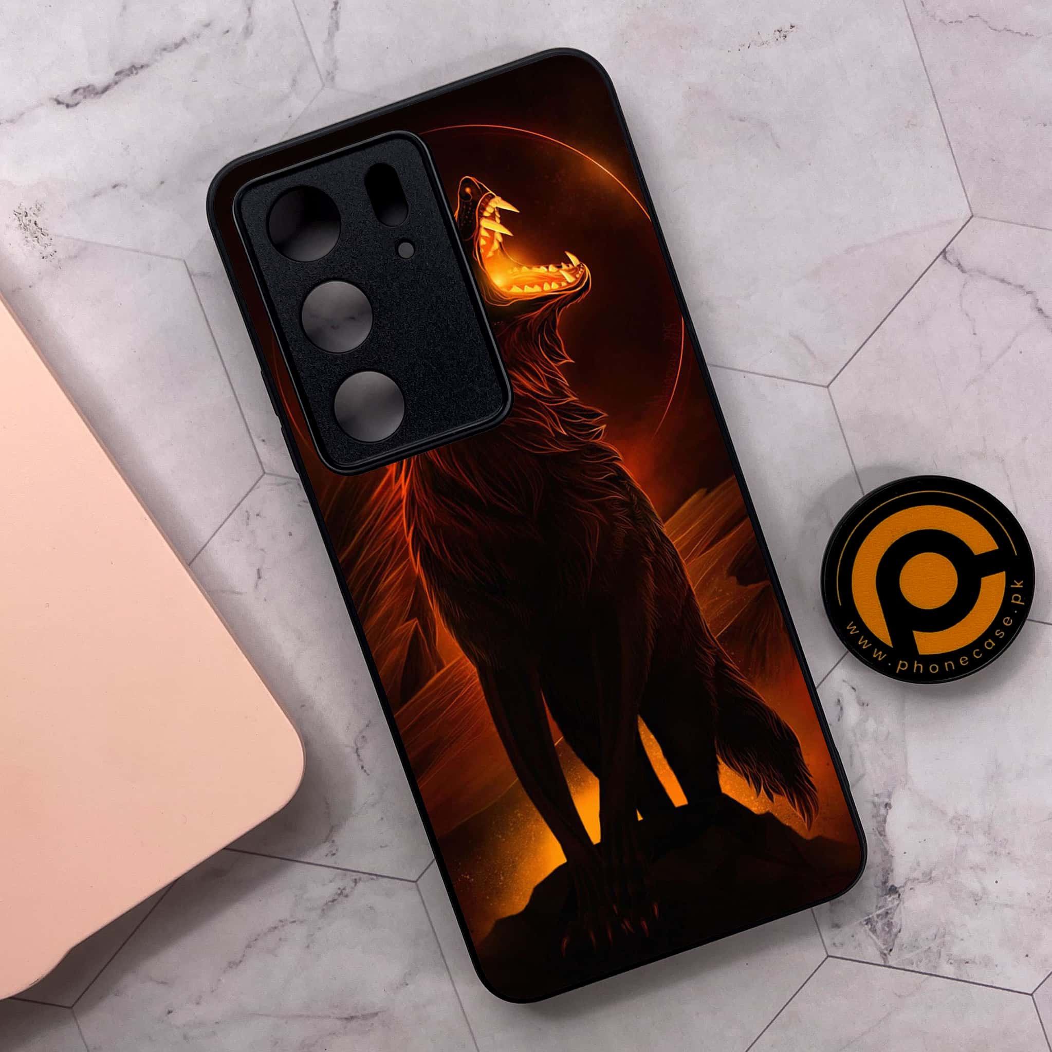 Realme C75x 4G - Wolf Series - Premium Metal Printed soft Bumper shock Proof Case